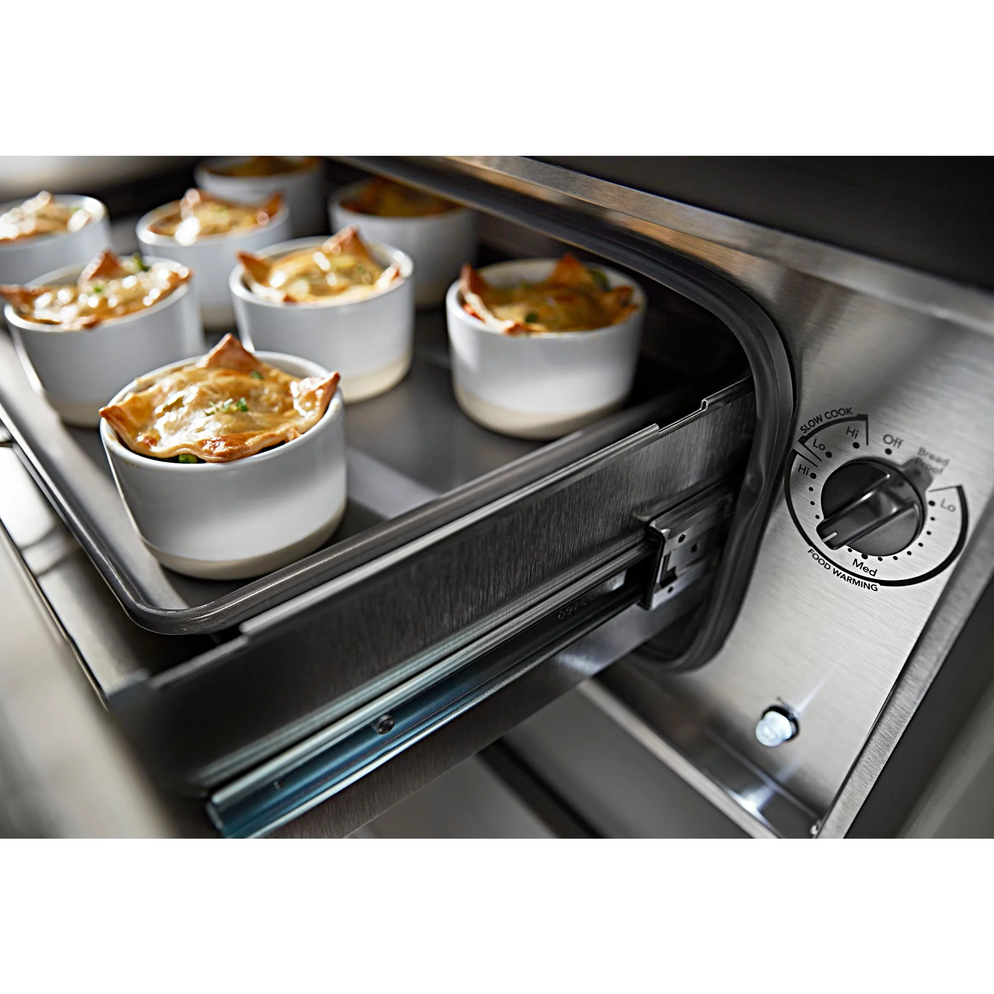 KitchenAid 27'' Slow Cook Warming Drawer with PrintShield Finish - Black Stainless (KOWT107EBS) - Image 8