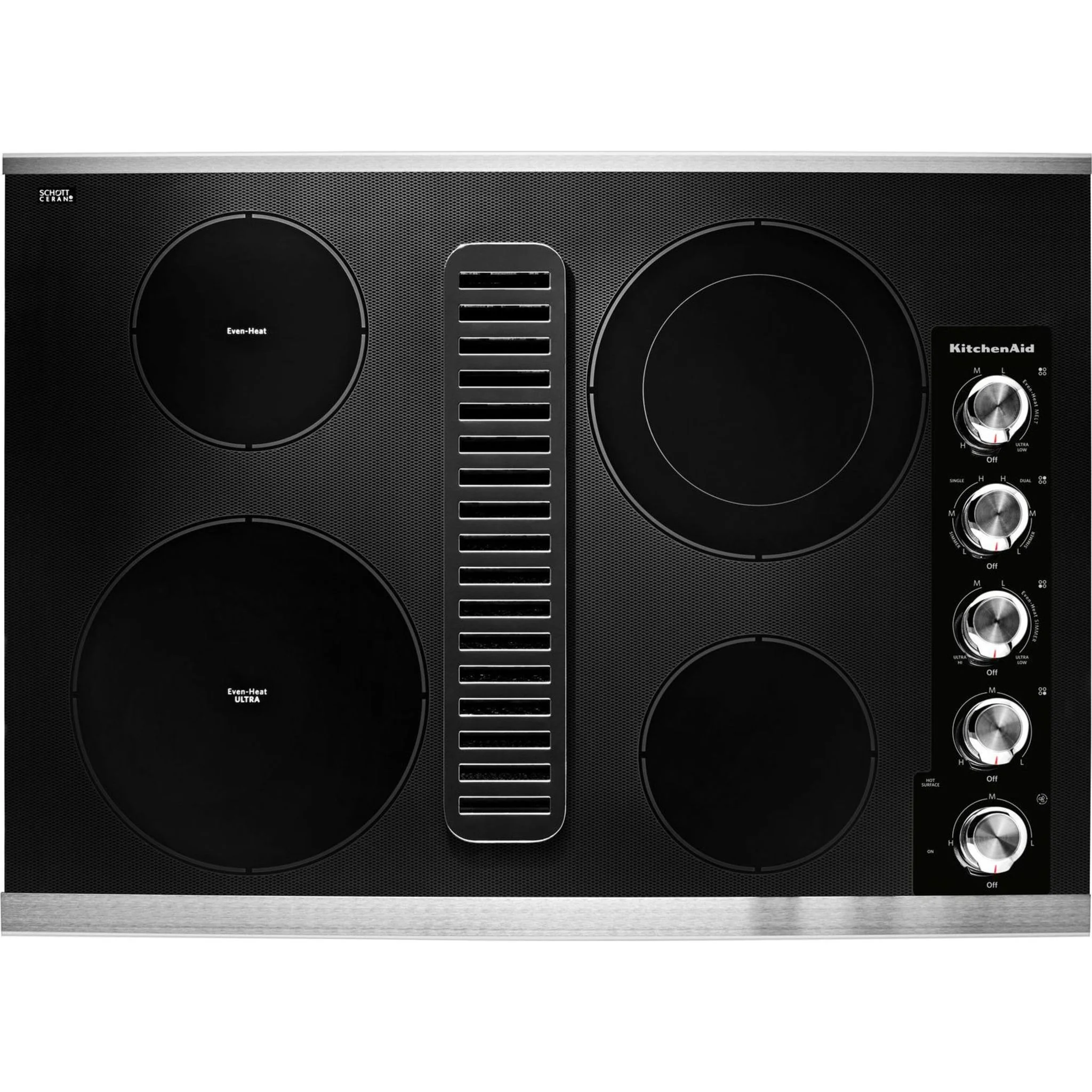 KitchenAid 30" Electric Downdraft Cooktop with 4 Elements -Stainless Steel (KCED600GSS) - Image 3