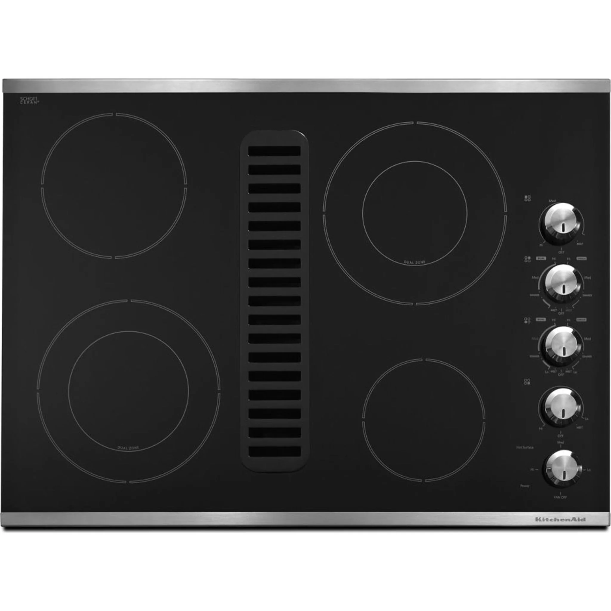 KitchenAid 30" Electric Downdraft Cooktop with 4 Elements -Stainless Steel (KCED600GSS) - Image 7