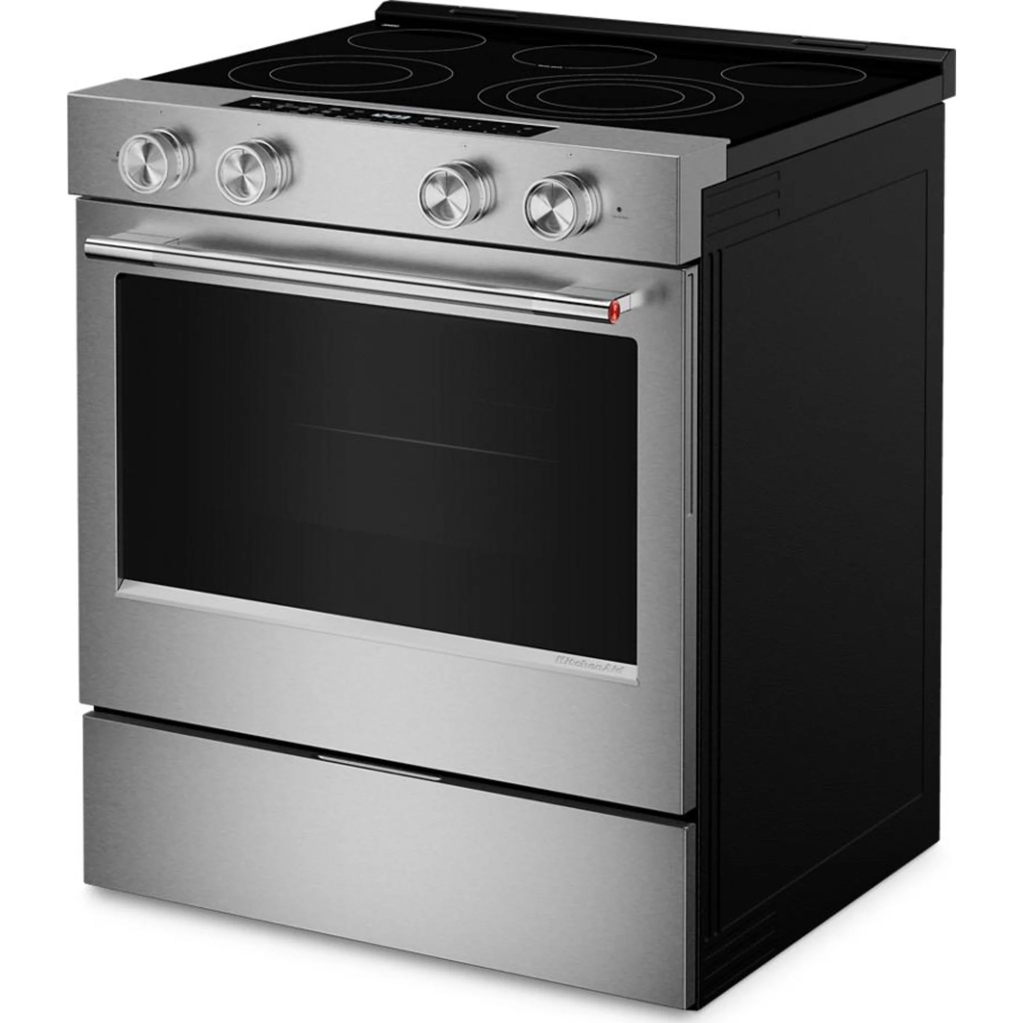 KitchenAid 5.3 Cu. Ft. Smart Slide-in Electric Range with Convection Cooking Modes -PrintShield™ Stainless Finish (YKSES330SPS) - Image 24