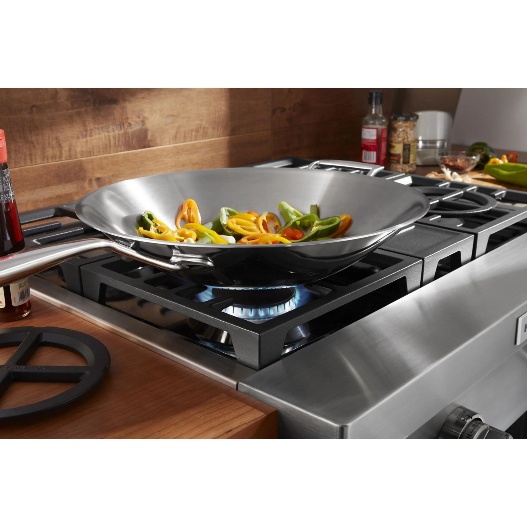 KitchenAid 30'' 4-Burner Commercial-Style Gas Rangetop -Stainless Steel (KCGC500JSS) - Image 9