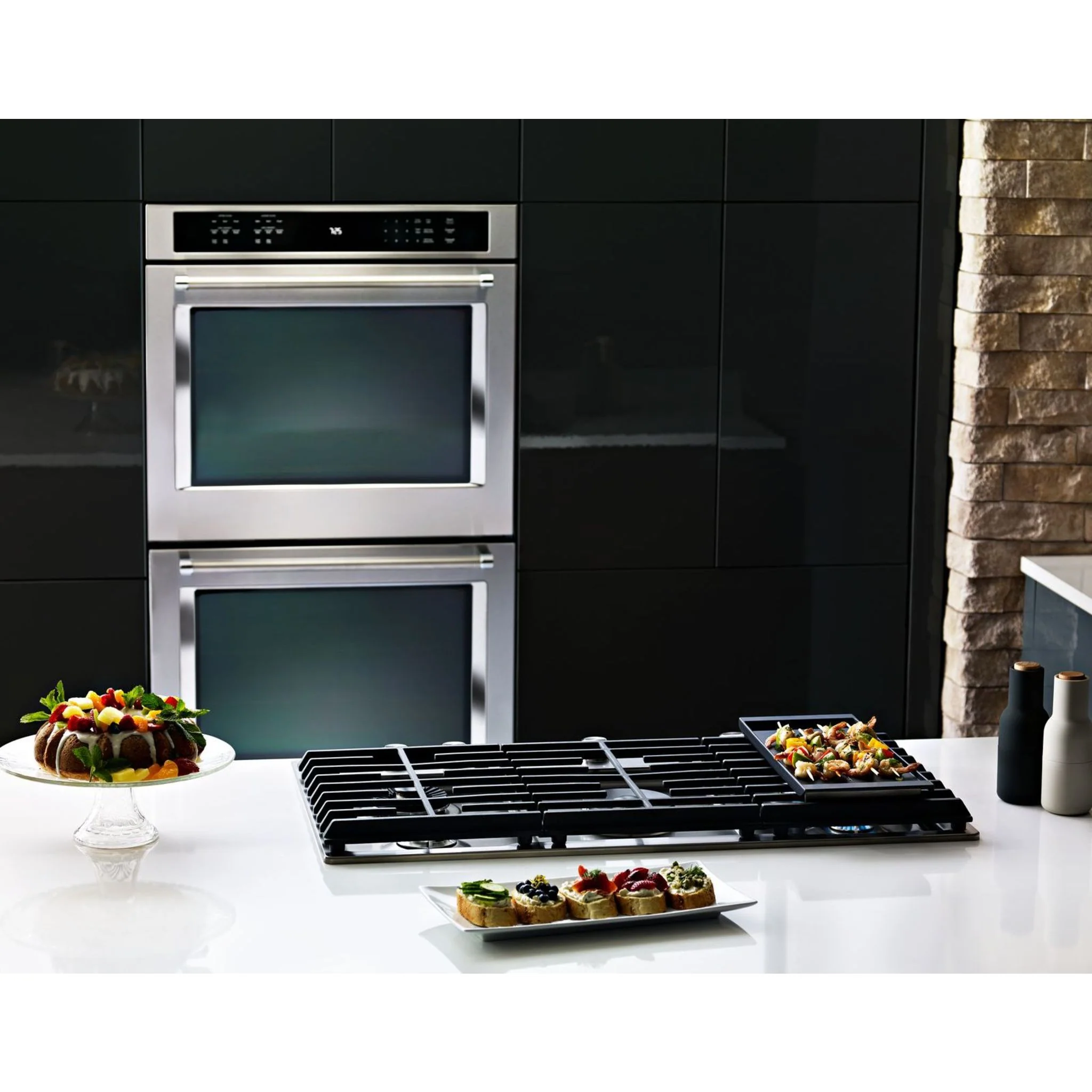 KitchenAid 30" 5-Burner Gas Cooktop with Griddle -Stainless Steel (KCGS950ESS) - Image 12