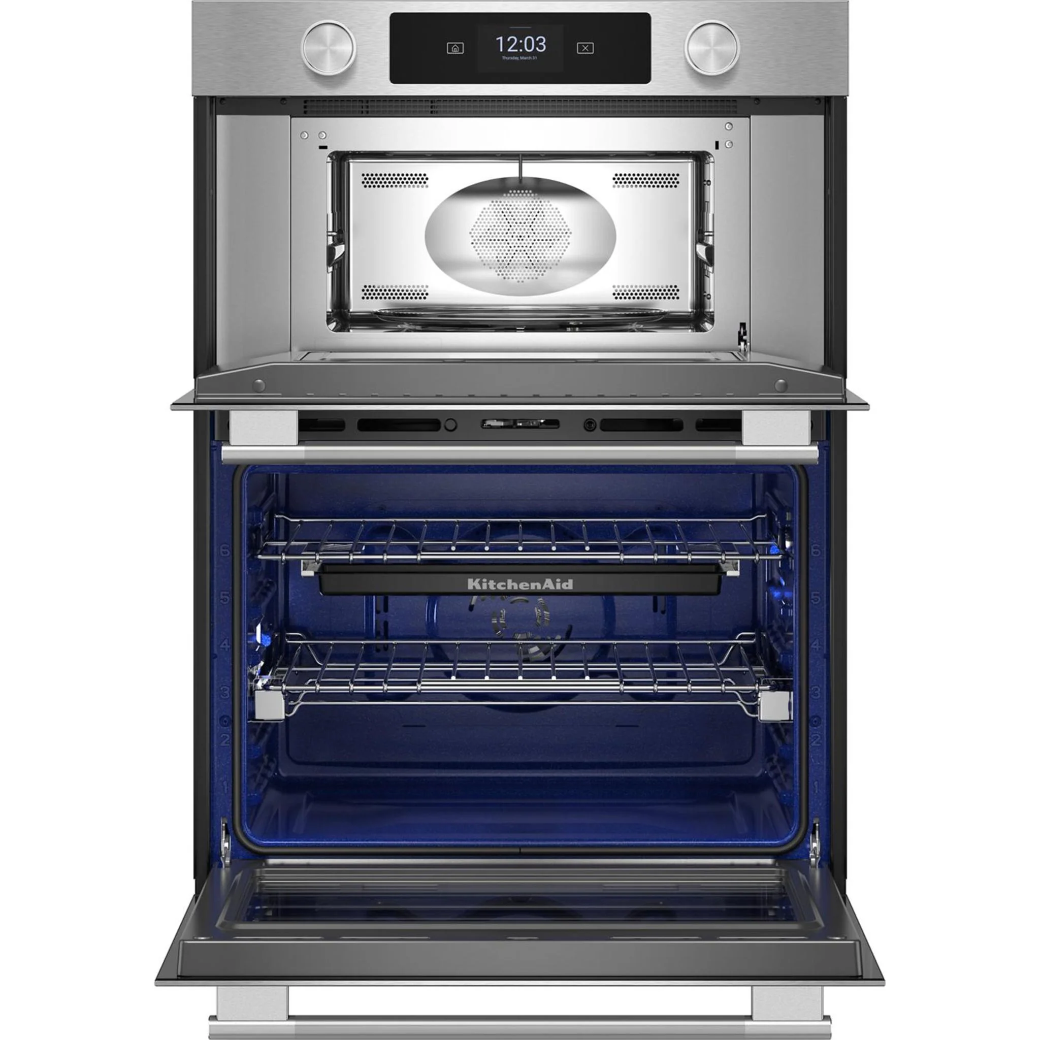 KitchenAid 30-inch Smart Electric Combo Wall Oven with Assisted Cooking Modes - PrintShieldFinish -PrintShield Stainless (KOEC730SPS) - Image 6