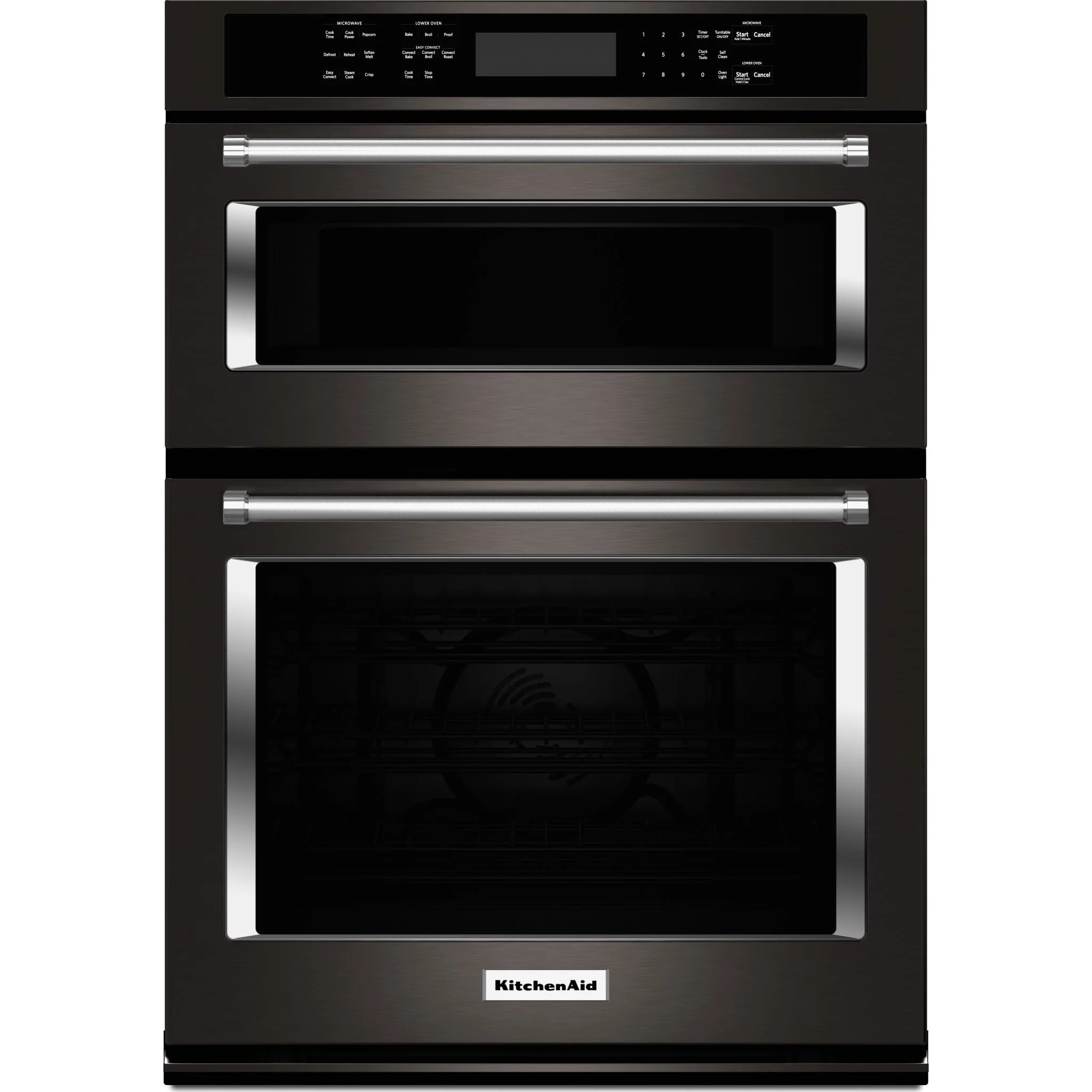 KitchenAid 30" Combination Wall Oven with Even-Heat True Convection (Lower Oven) (KOCE500EBS)