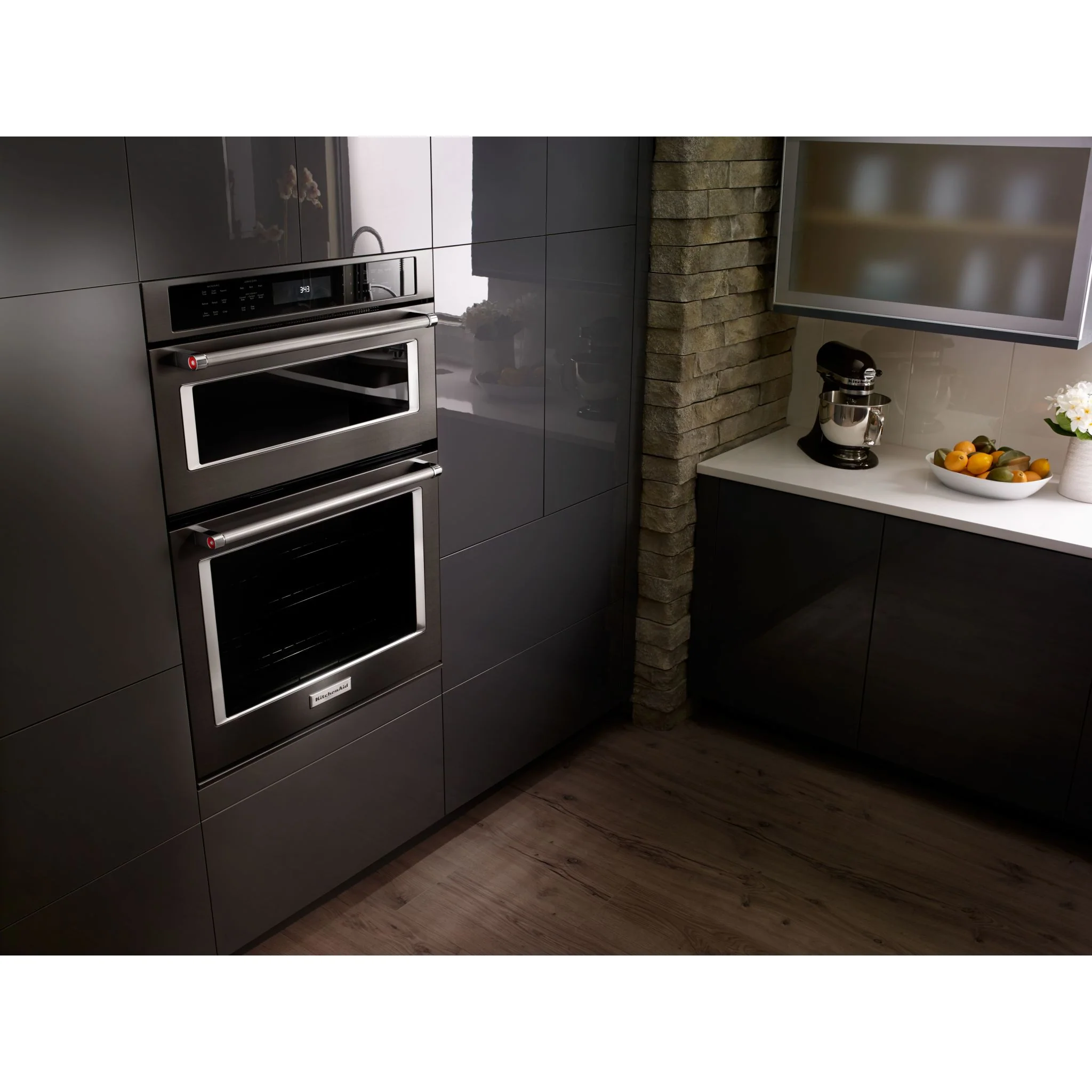 KitchenAid 30" Combination Wall Oven with Even-Heat True Convection (Lower Oven) (KOCE500EBS) - Image 16