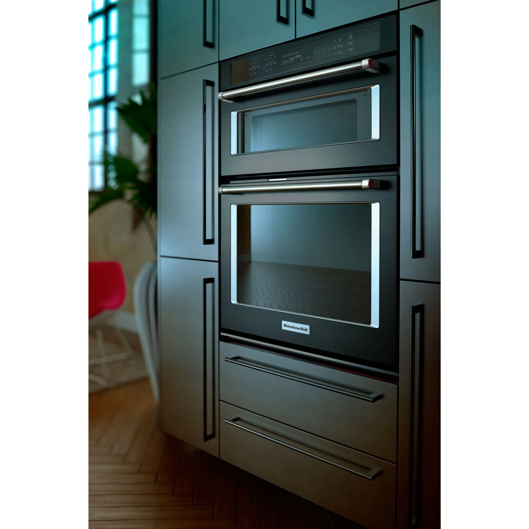 KitchenAid 30" Combination Wall Oven with Even-Heat True Convection (Lower Oven) (KOCE500EBS) - Image 29