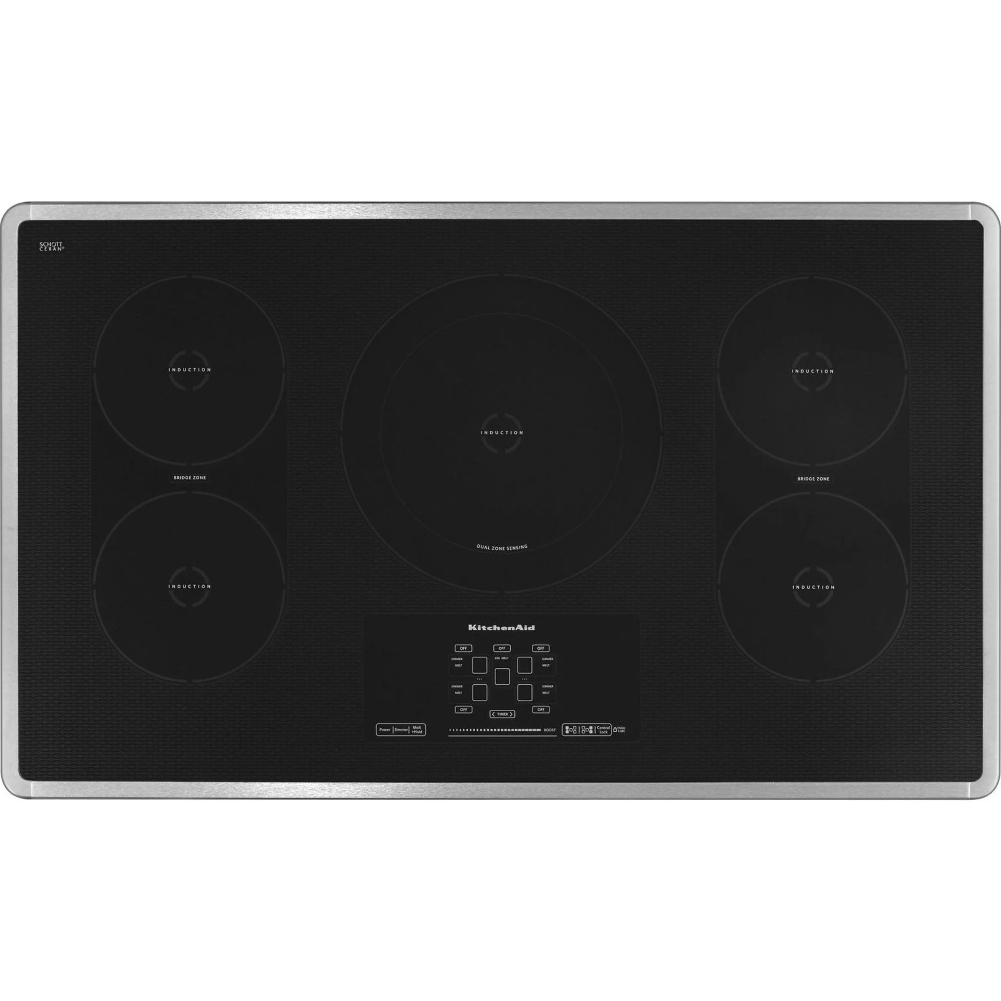 KitchenAid 36" Induction Cooktop with 5 Elements, Touch-Activated Controls and Power Slider (KICU569XSS) - Image 29