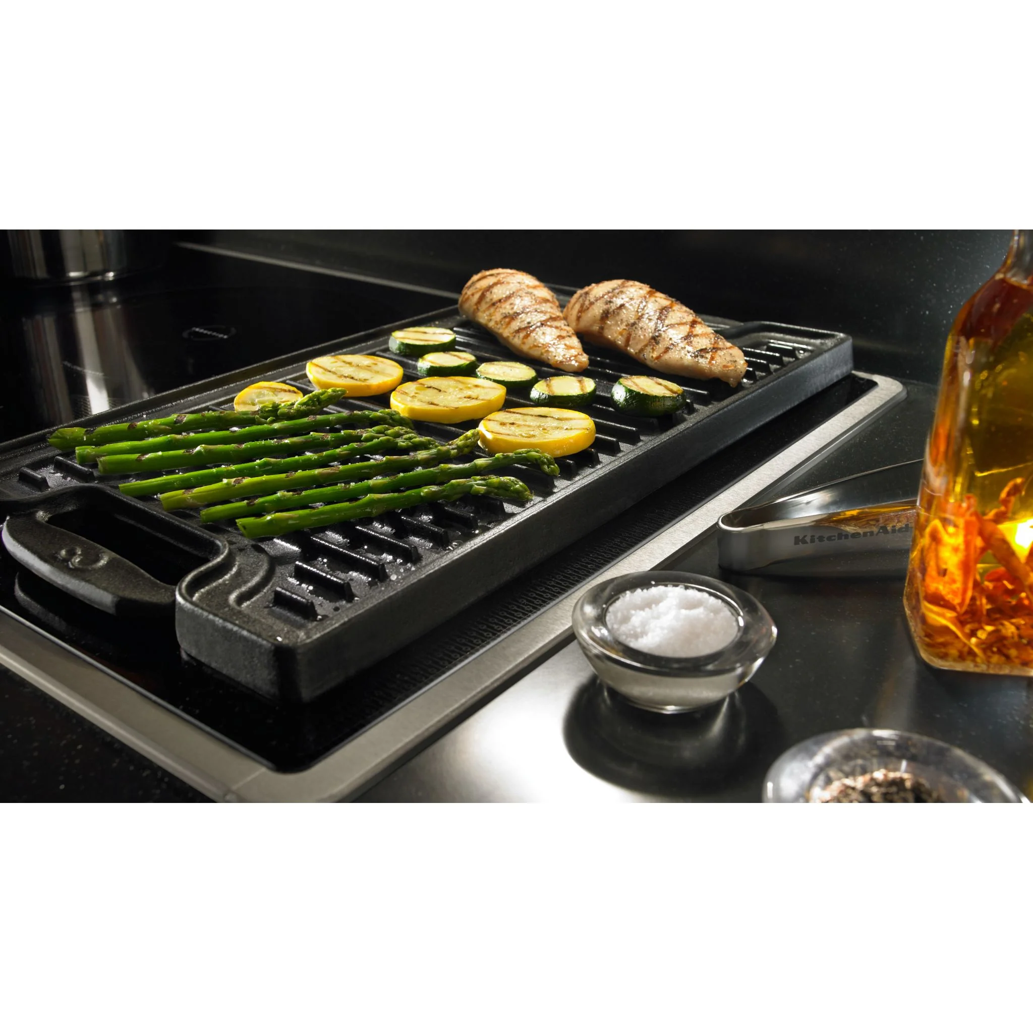 KitchenAid 36" Induction Cooktop with 5 Elements, Touch-Activated Controls and Power Slider (KICU569XSS) - Image 7