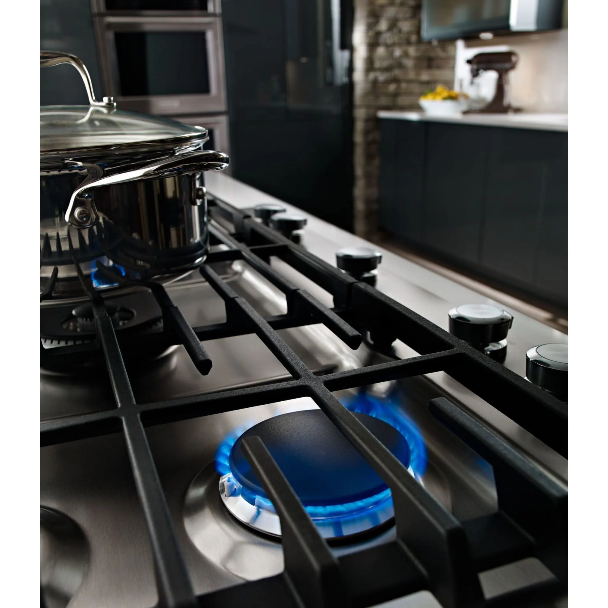 KitchenAid 36" 5-Burner Gas Cooktop -Stainless Steel (KCGS556ESS) - Image 14