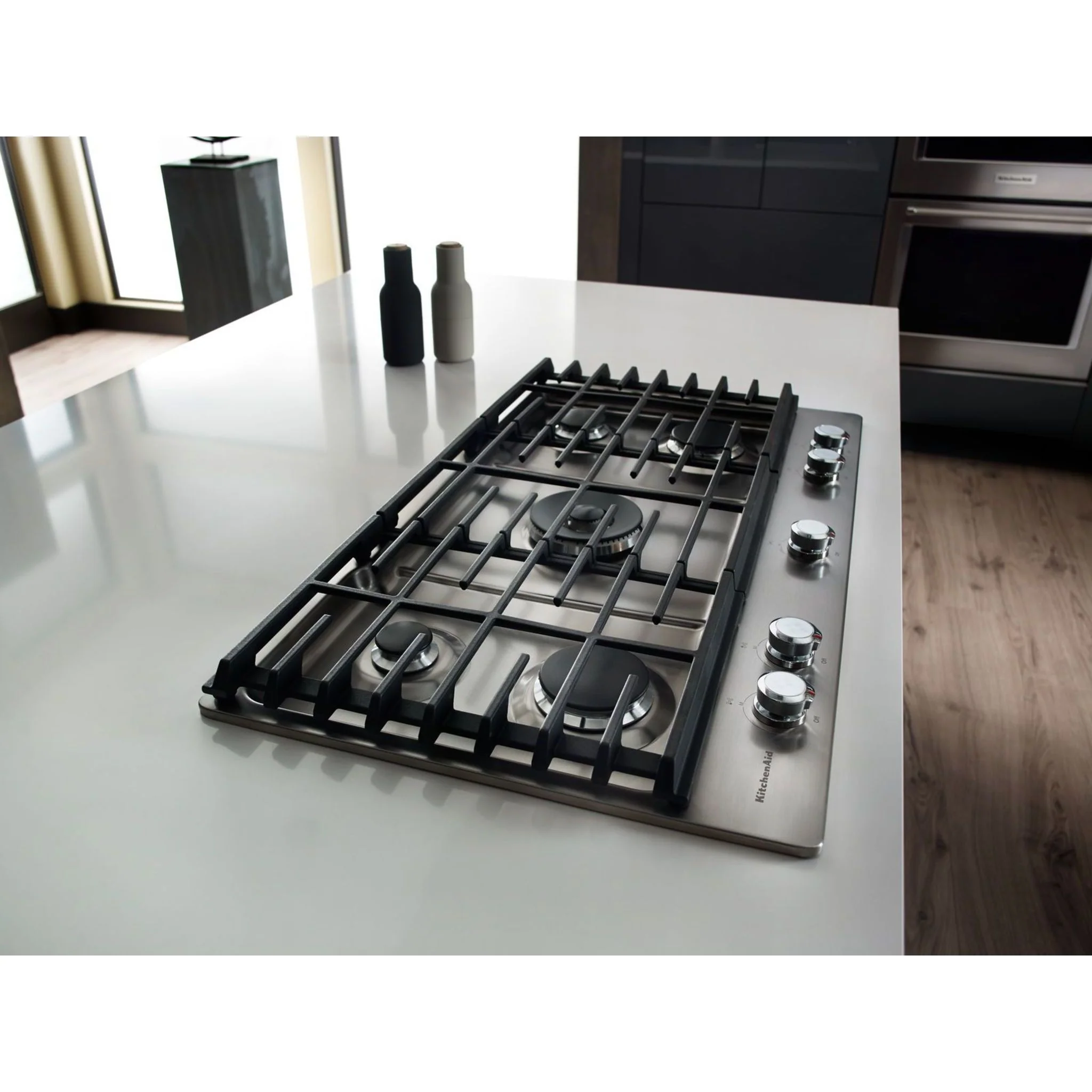 KitchenAid 36" 5-Burner Gas Cooktop -Stainless Steel (KCGS556ESS) - Image 23