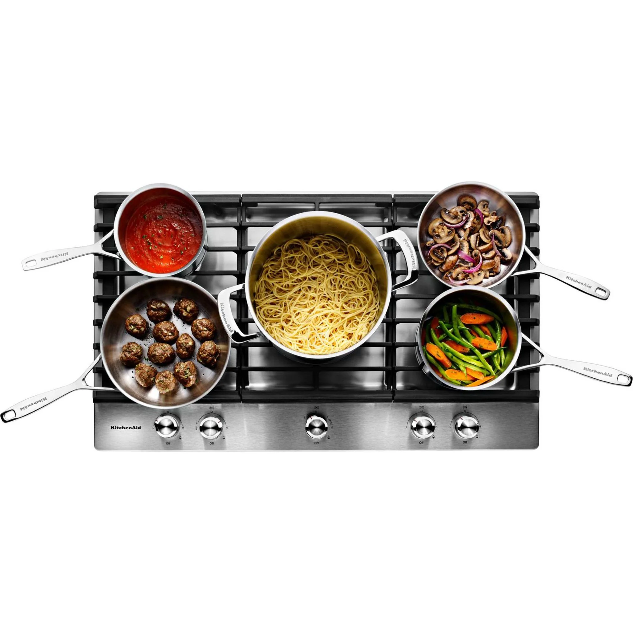 KitchenAid 36" 5-Burner Gas Cooktop -Stainless Steel (KCGS556ESS) - Image 26