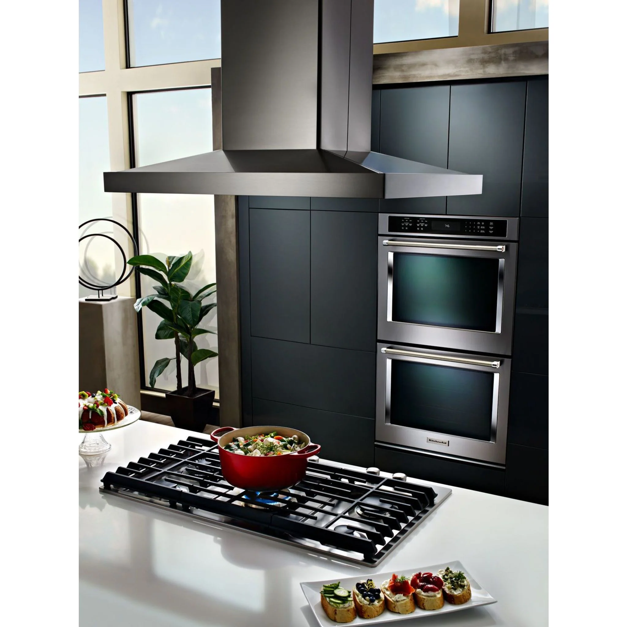 KitchenAid 36" 5-Burner Gas Cooktop with Griddle -Stainless Steel (KCGS956ESS) - Image 18