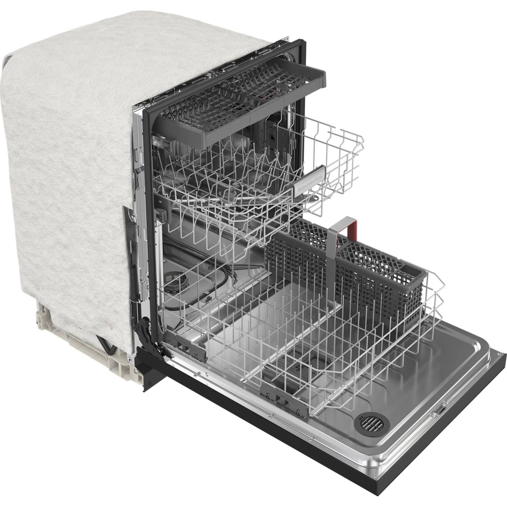 KitchenAid  39 dBA Dishwasher with Third Level Utensil Rack - Black (KDFE204KBL) - Image 2