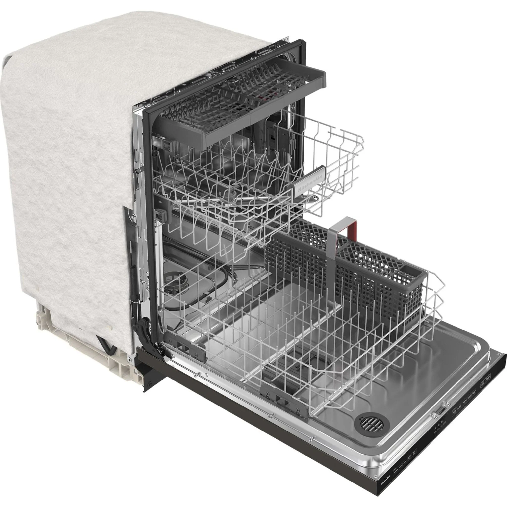 KitchenAid 39 dBA Dishwasher in PrintShield Finish with Third Level Utensil Rack - Black Stainless (KDTE204KBS) - Image 27