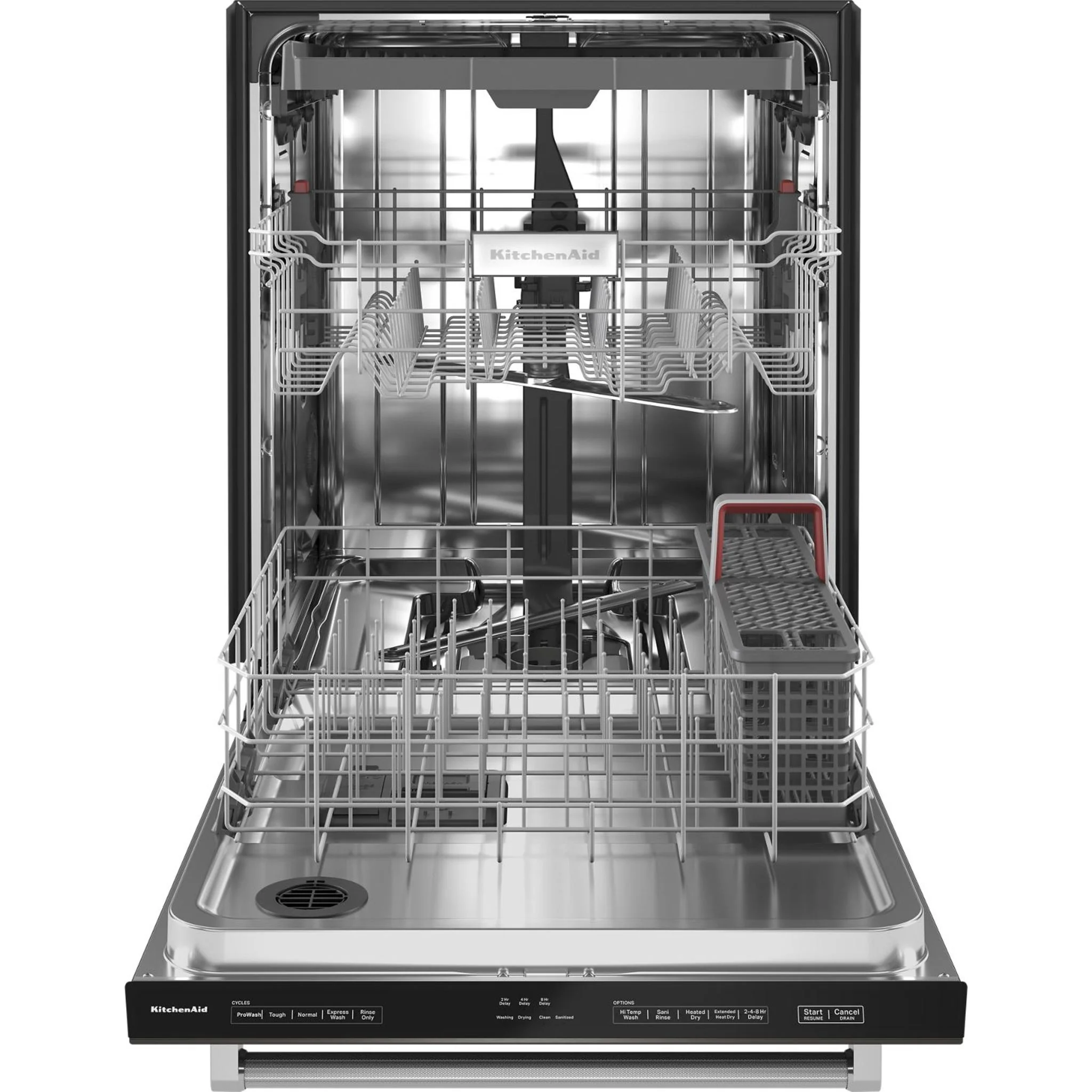 KitchenAid 39 dBA Dishwasher in PrintShield Finish with Third Level Utensil Rack - Black Stainless (KDTE204KBS) - Image 33