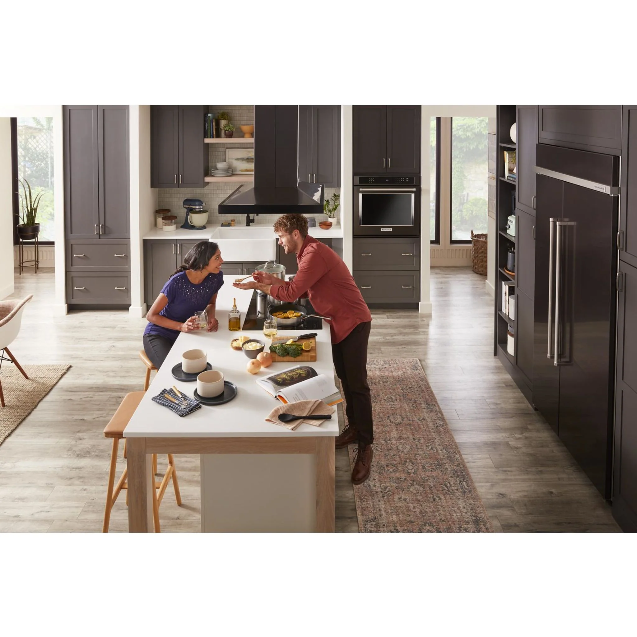 KitchenAid 39 dBA Dishwasher in PrintShield Finish with Third Level Utensil Rack - Black Stainless (KDTE204KBS) - Image 46