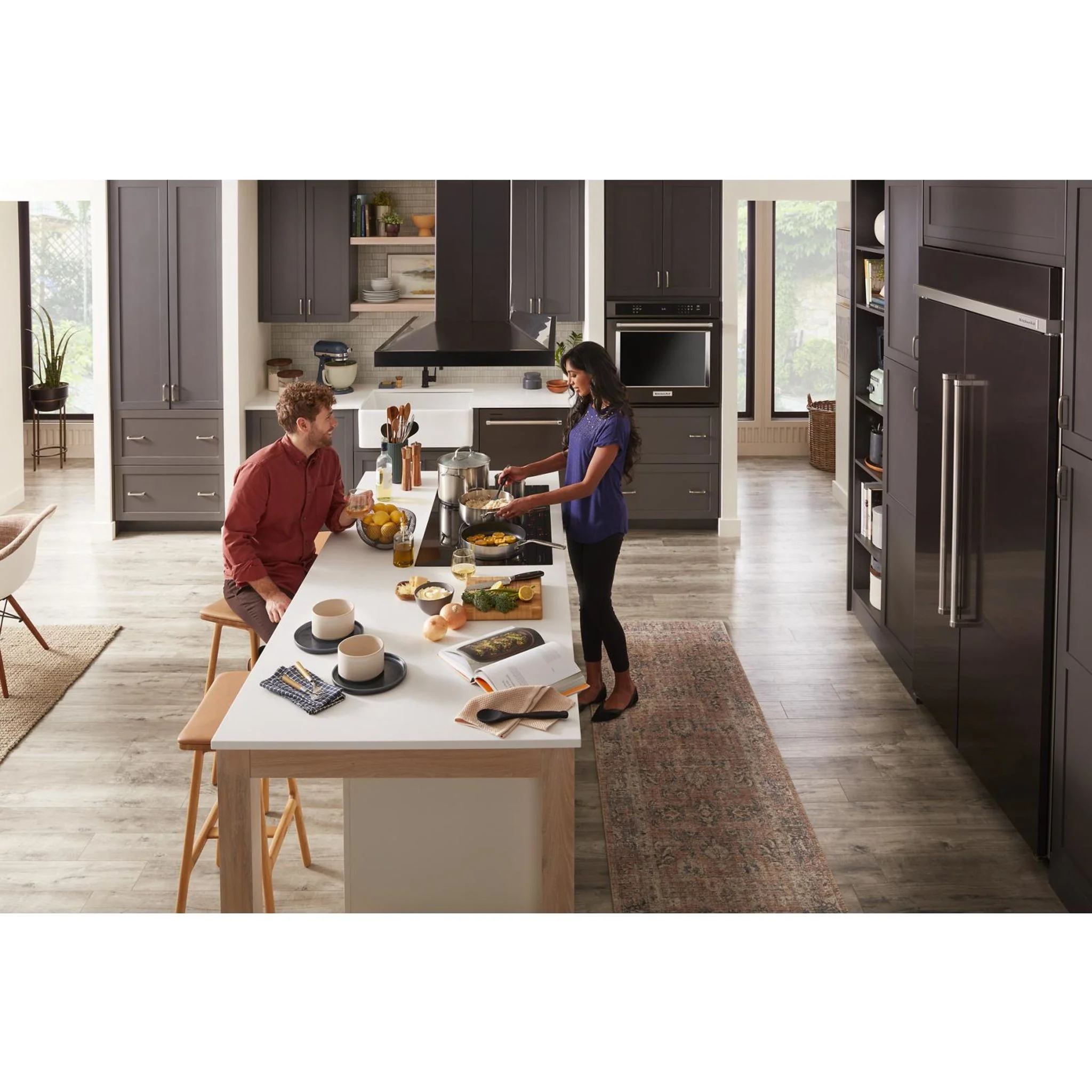 KitchenAid 39 dBA Dishwasher in PrintShield Finish with Third Level Utensil Rack - Black Stainless (KDTE204KBS) - Image 47