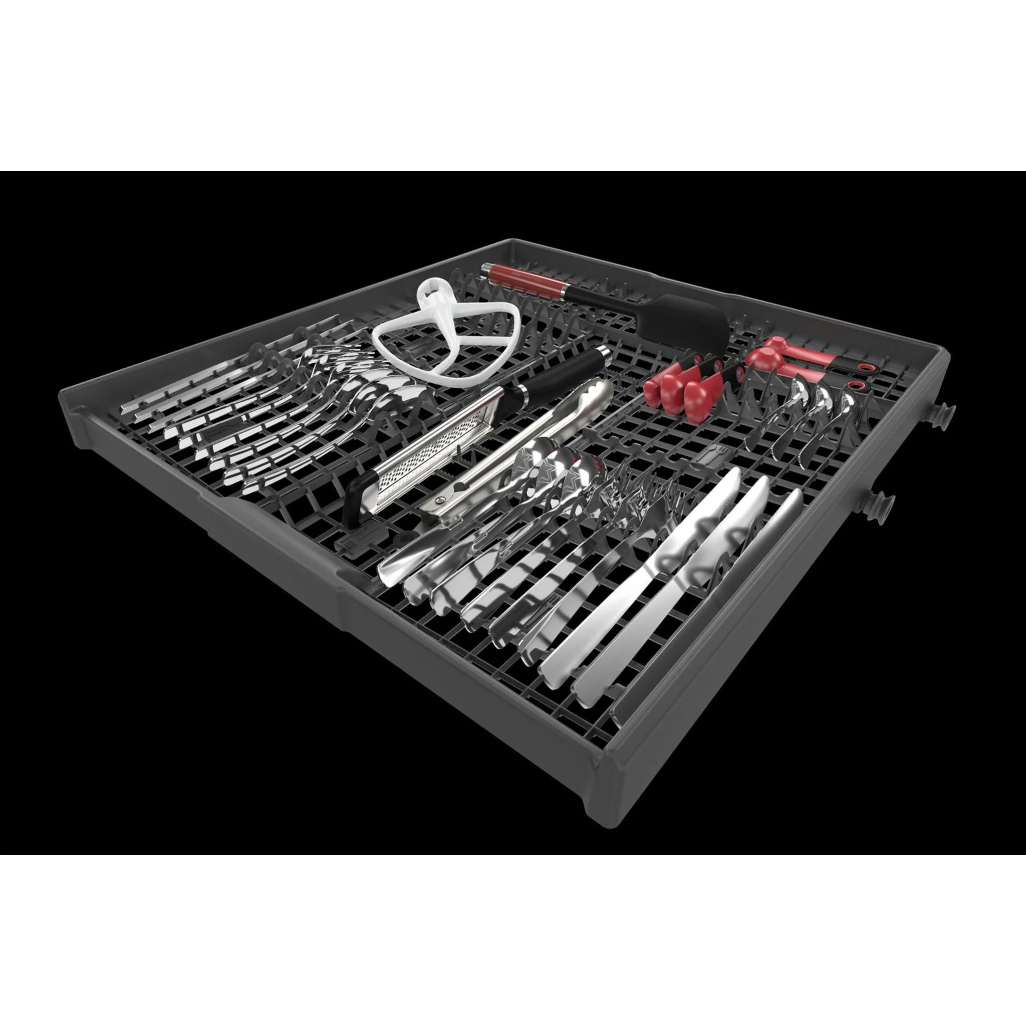 KitchenAid  39 dBA Dishwasher in PrintShield Finish with Third Level Utensil Rack - Stainless Steel (KDTE204KPS) - Image 8