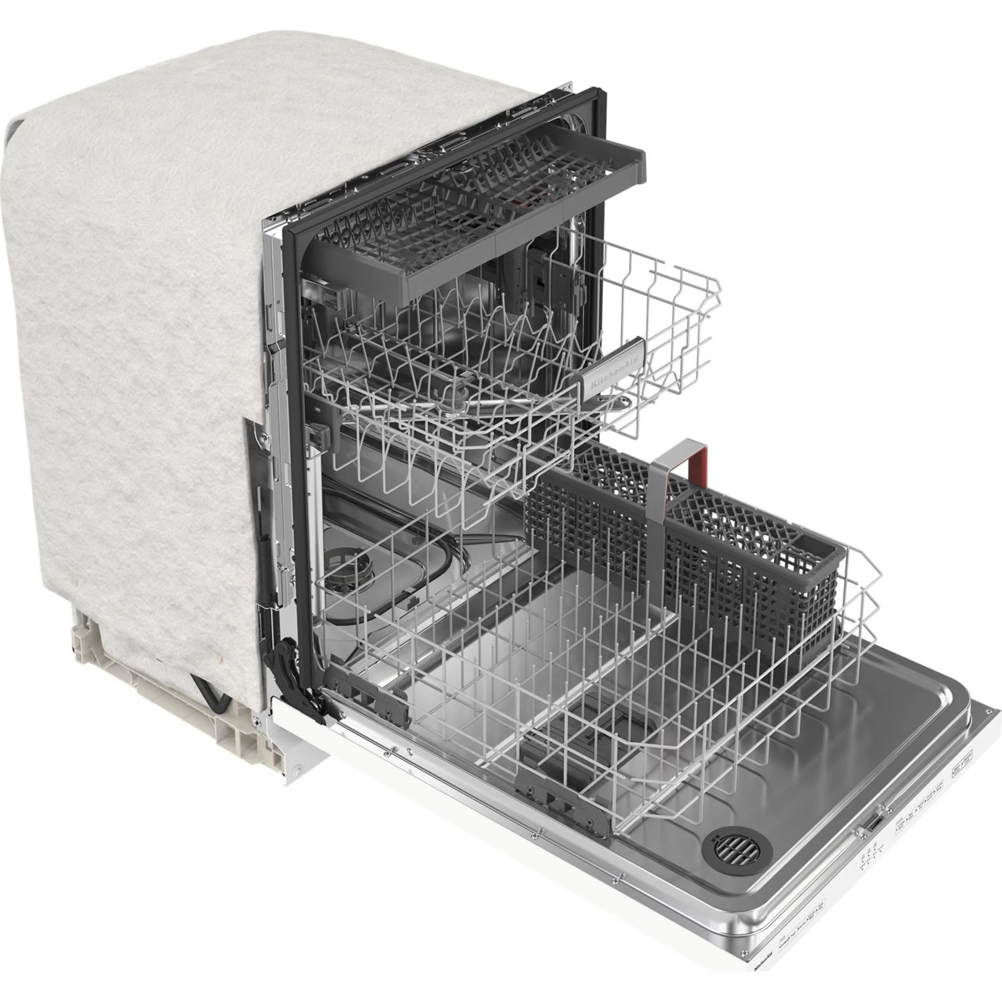 KitchenAid 39 dBA Dishwasher with Third Level Utensil Rack - White (KDTE204KWH) - Image 2