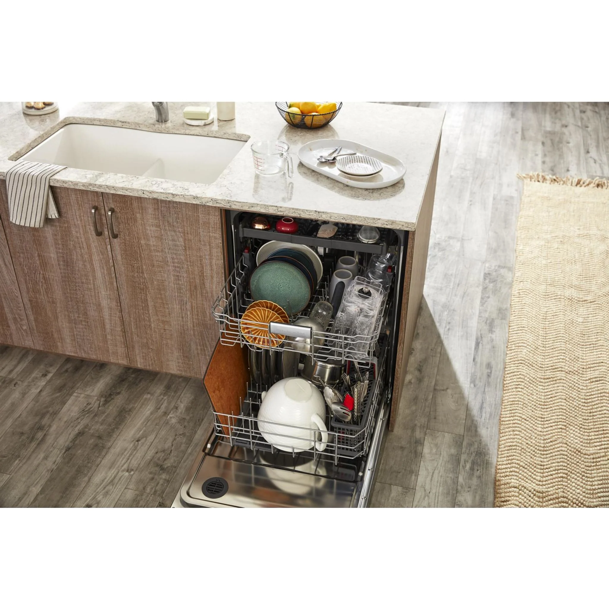 KitchenAid 39 dBA Dishwasher with Third Level Utensil Rack - White (KDTE204KWH) - Image 24
