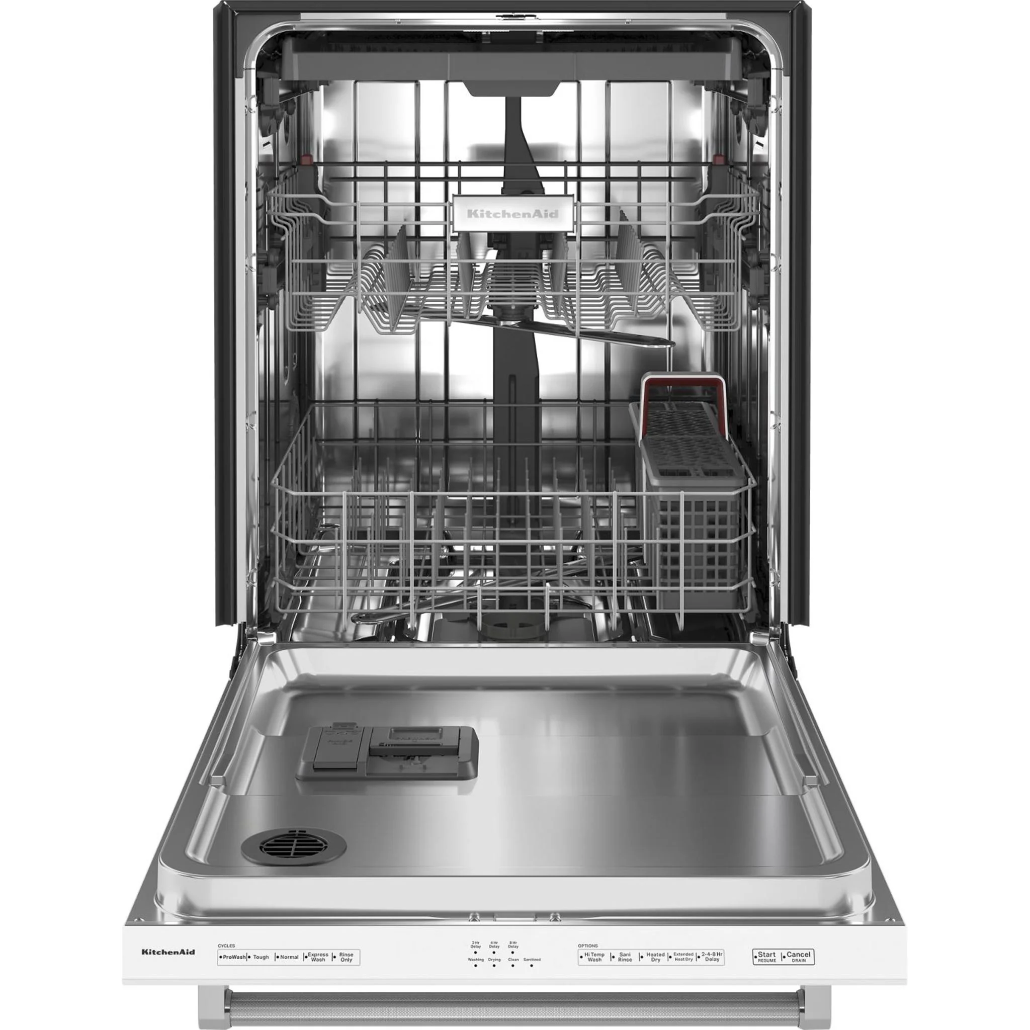 KitchenAid 39 dBA Dishwasher with Third Level Utensil Rack - White (KDTE204KWH) - Image 3