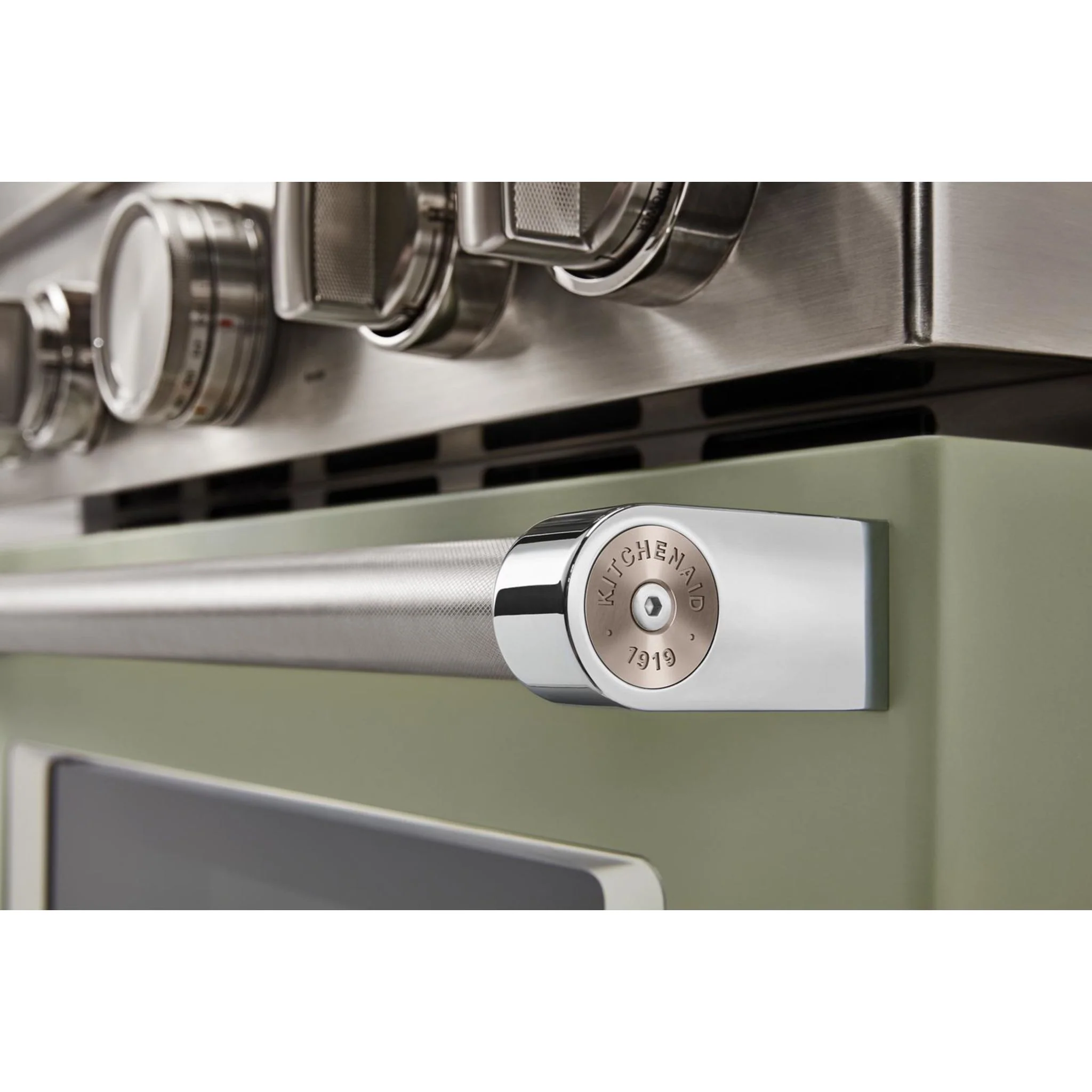 KitchenAid 30'' Smart Commercial-Style Dual Fuel Range with 4 Burners - Avocado Cream (KFDC500JAV) - Image 21