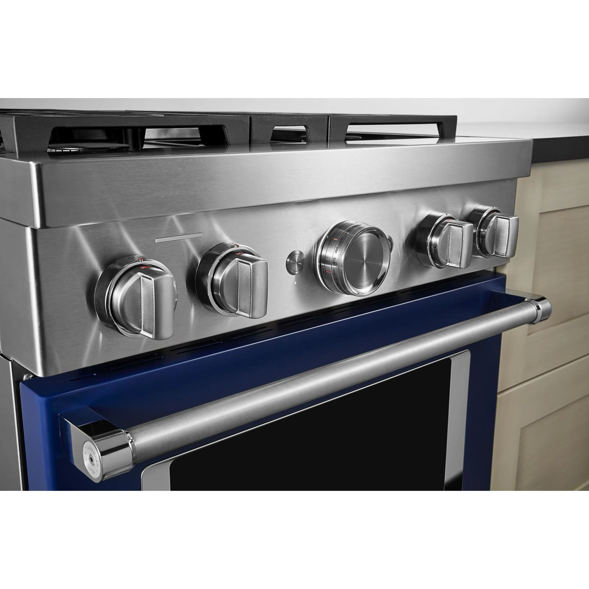 KitchenAid 30'' Smart Commercial-Style Dual Fuel Range with 4 Burners - Ink Blue (KFDC500JIB) - Image 14