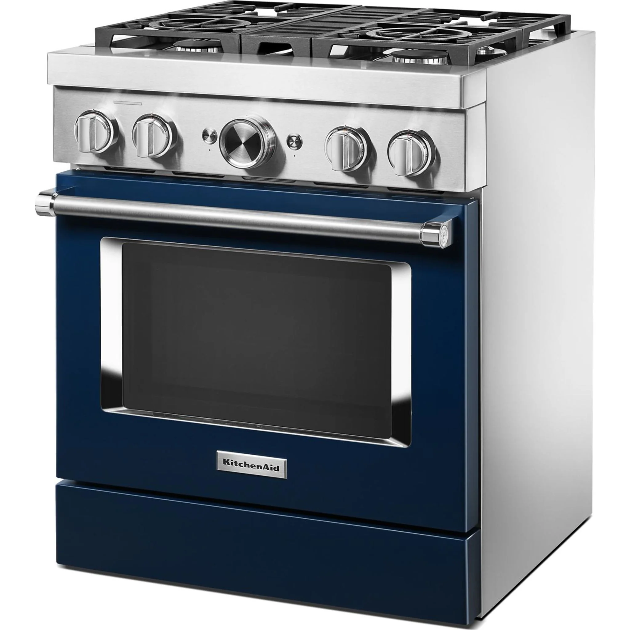 KitchenAid 30'' Smart Commercial-Style Dual Fuel Range with 4 Burners - Ink Blue (KFDC500JIB) - Image 35