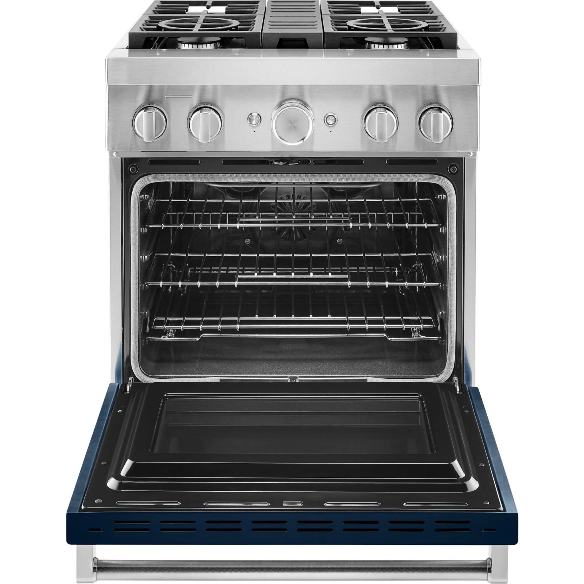 KitchenAid 30'' Smart Commercial-Style Dual Fuel Range with 4 Burners - Ink Blue (KFDC500JIB) - Image 37