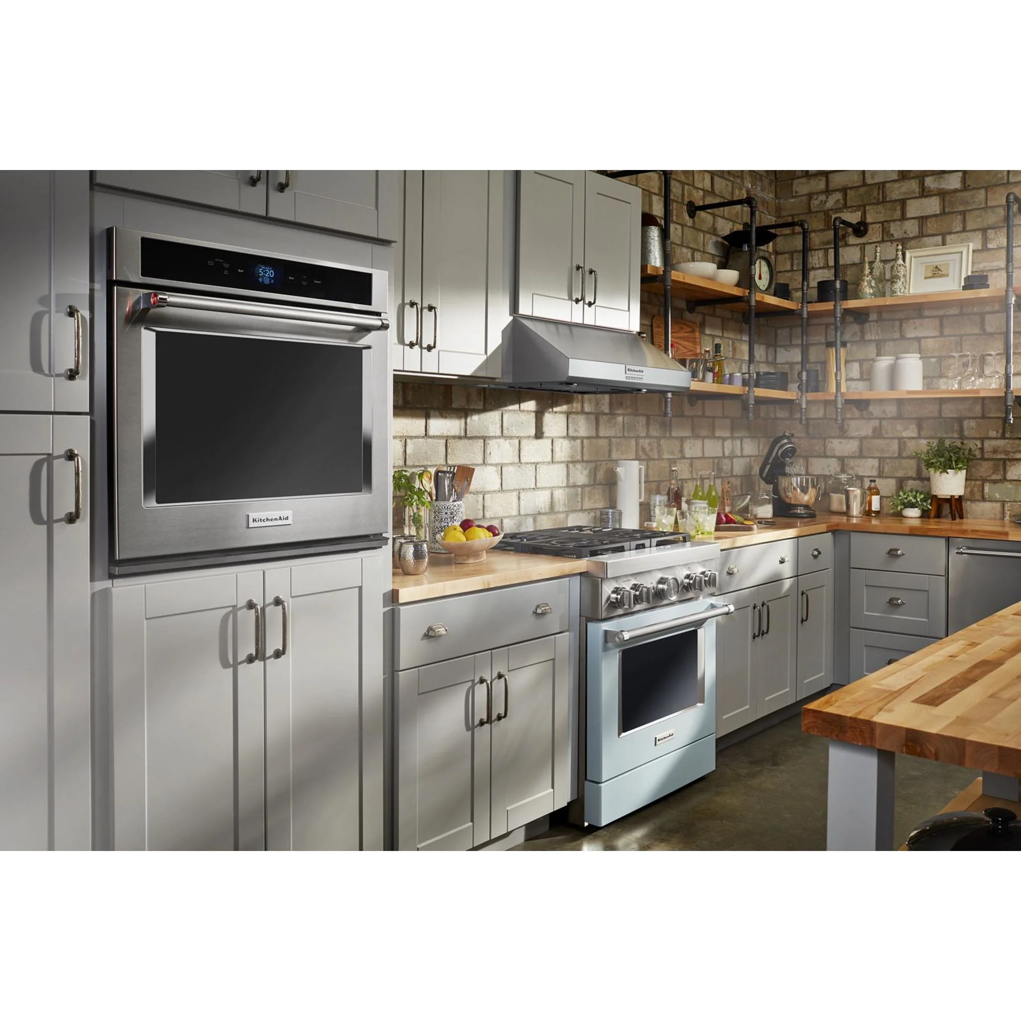 KitchenAid 30'' Smart Commercial-Style Dual Fuel Range with 4 Burners - Misty Blue (KFDC500JMB) - Image 55