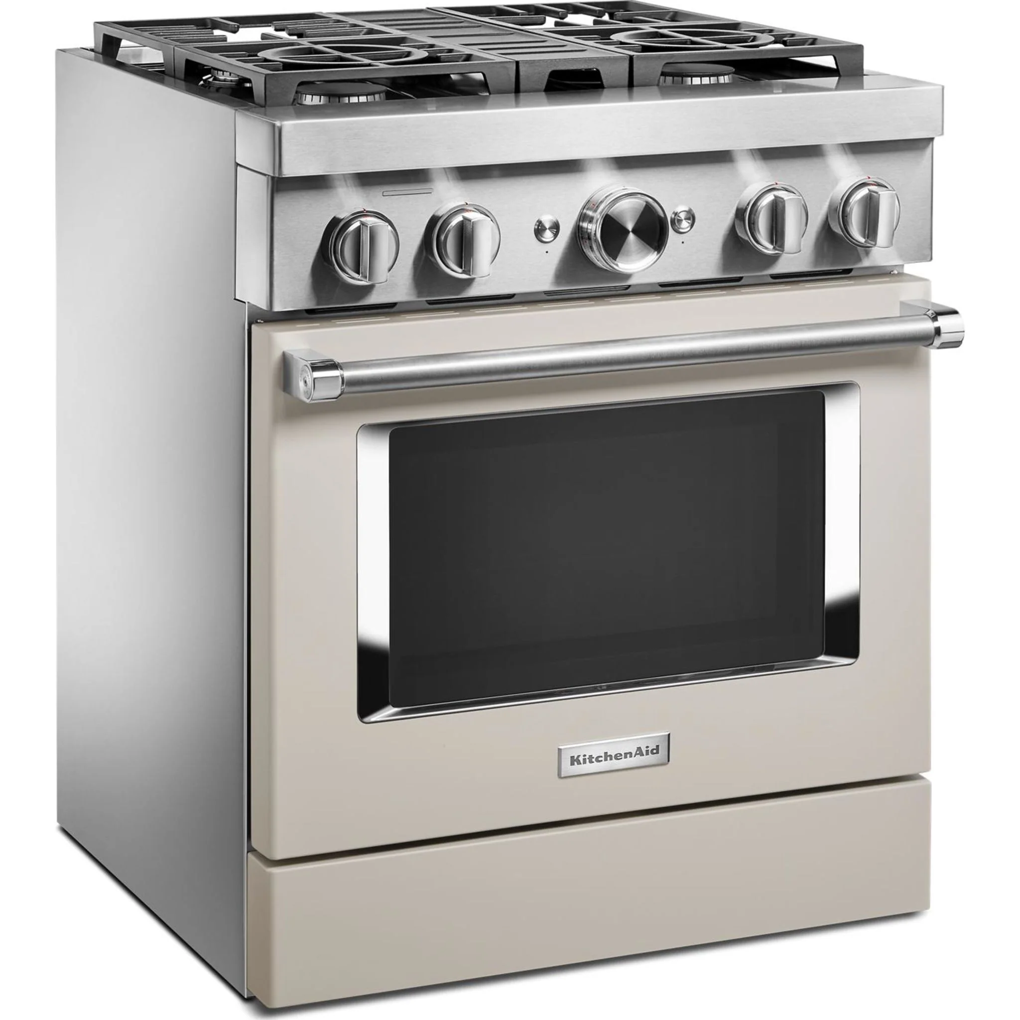 KitchenAid 30'' Smart Commercial-Style Dual Fuel Range with 4 Burners - Milkshake (KFDC500JMH) - Image 35