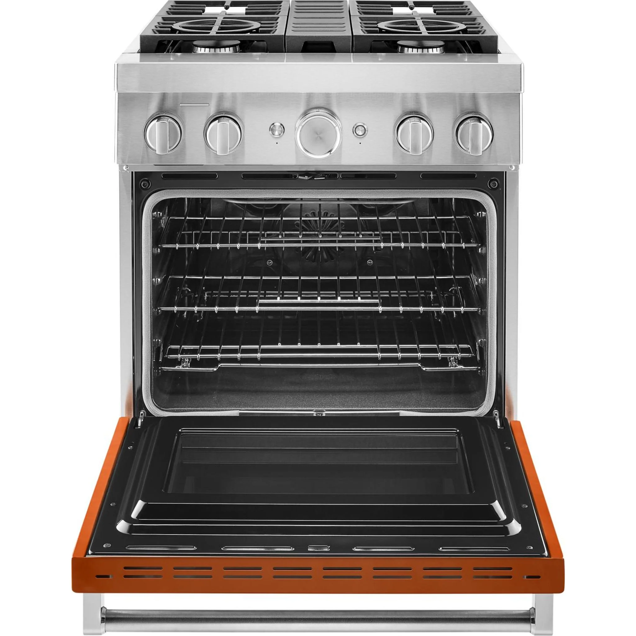 KitchenAid 30'' Smart Commercial-Style Dual Fuel Range with 4 Burners - Scorched Orange (KFDC500JSC) - Image 26