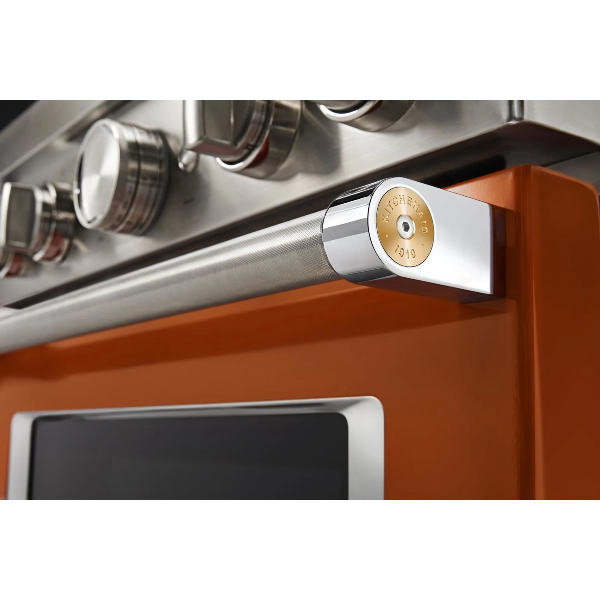 KitchenAid 30'' Smart Commercial-Style Dual Fuel Range with 4 Burners - Scorched Orange (KFDC500JSC) - Image 46
