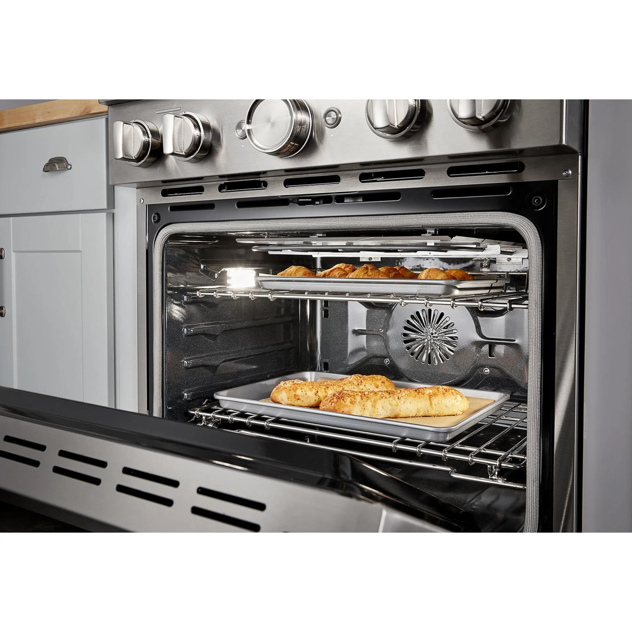 KitchenAid  30'' Smart Commercial-Style Dual Fuel Range with 4 Burners - Stainless Steel (KFDC500JSS) - Image 18