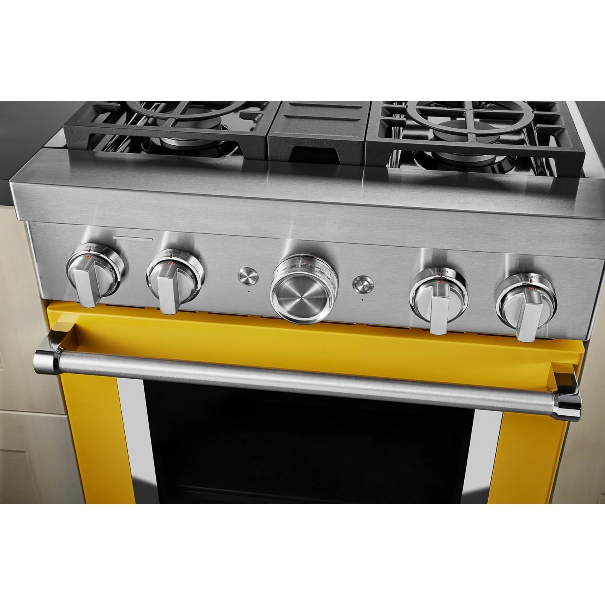 KitchenAid 30'' Smart Commercial-Style Dual Fuel Range with 4 Burners - Yellow Pepper (KFDC500JYP) - Image 10