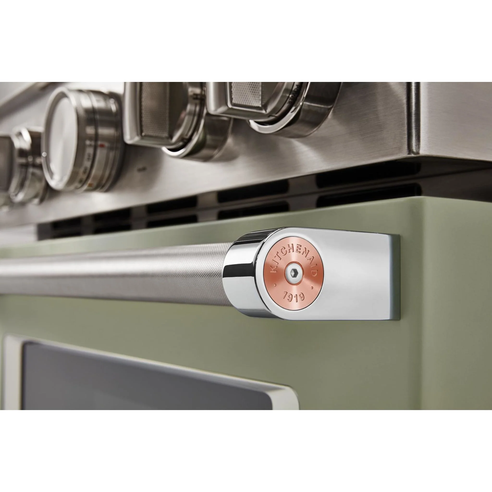KitchenAid 30'' Smart Commercial-Style Gas Range with 4 Burners - Avocado Cream (KFGC500JAV) - Image 29