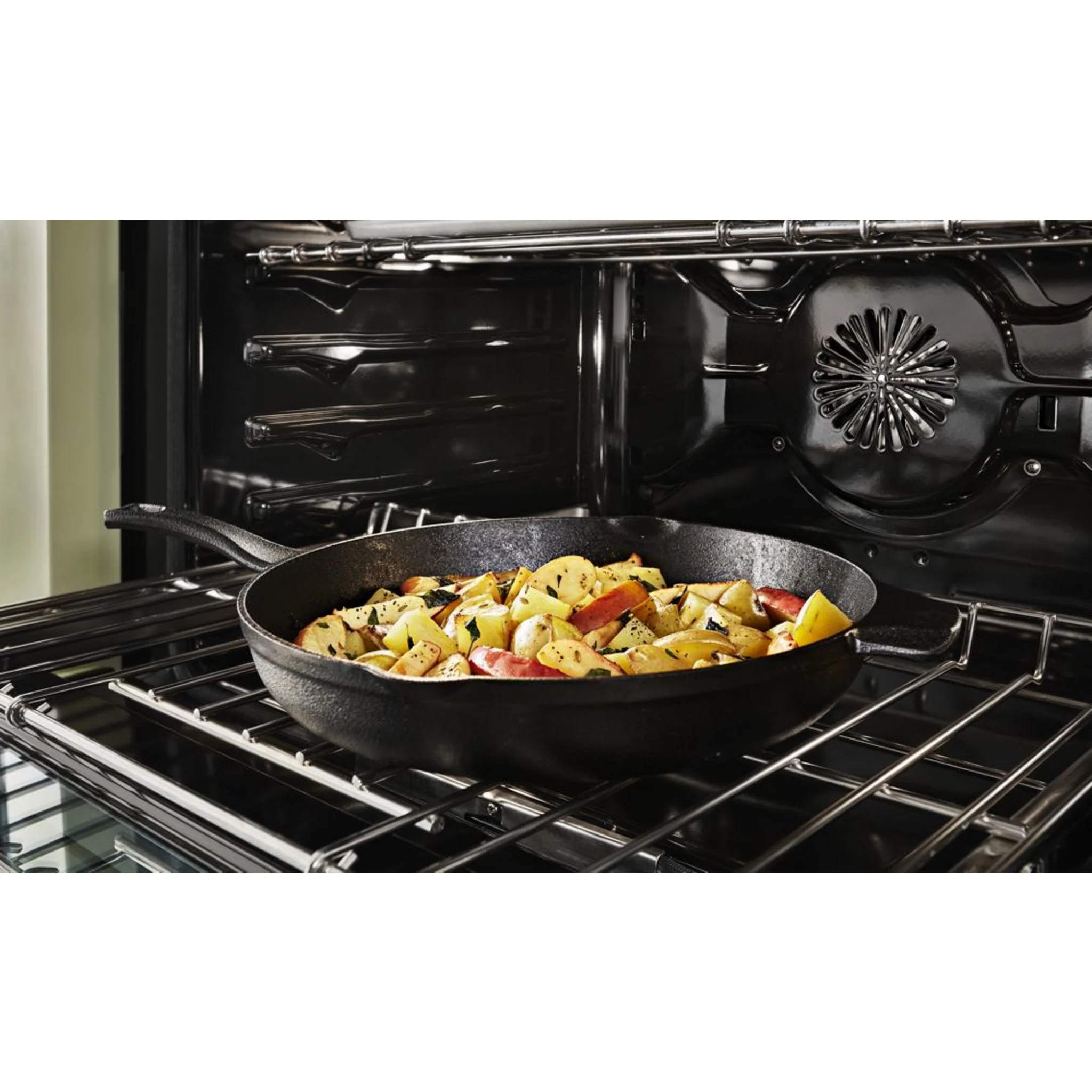 KitchenAid 30'' Smart Commercial-Style Gas Range with 4 Burners - Avocado Cream (KFGC500JAV) - Image 33
