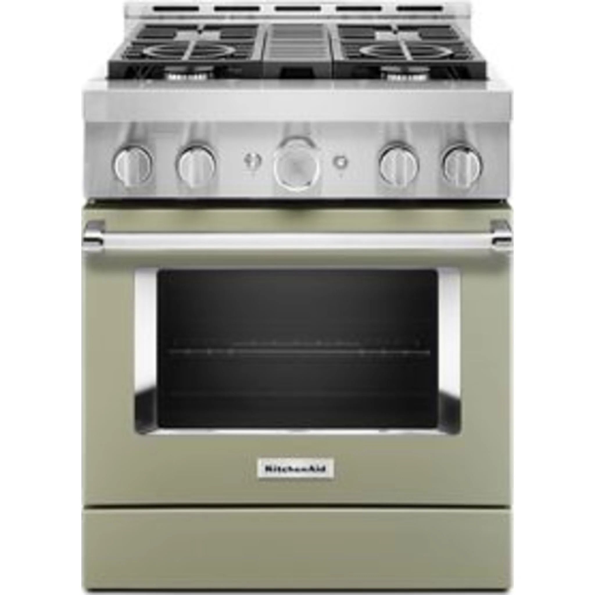 KitchenAid 30'' Smart Commercial-Style Gas Range with 4 Burners - Avocado Cream (KFGC500JAV) - Image 34