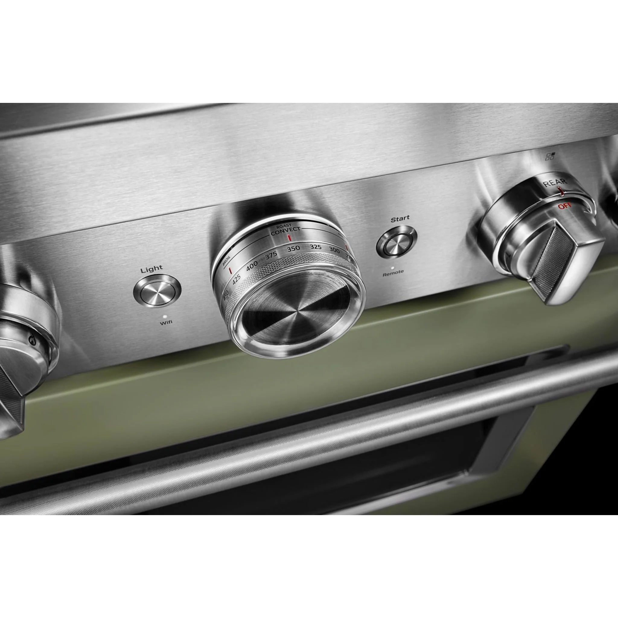 KitchenAid 30'' Smart Commercial-Style Gas Range with 4 Burners - Avocado Cream (KFGC500JAV) - Image 53