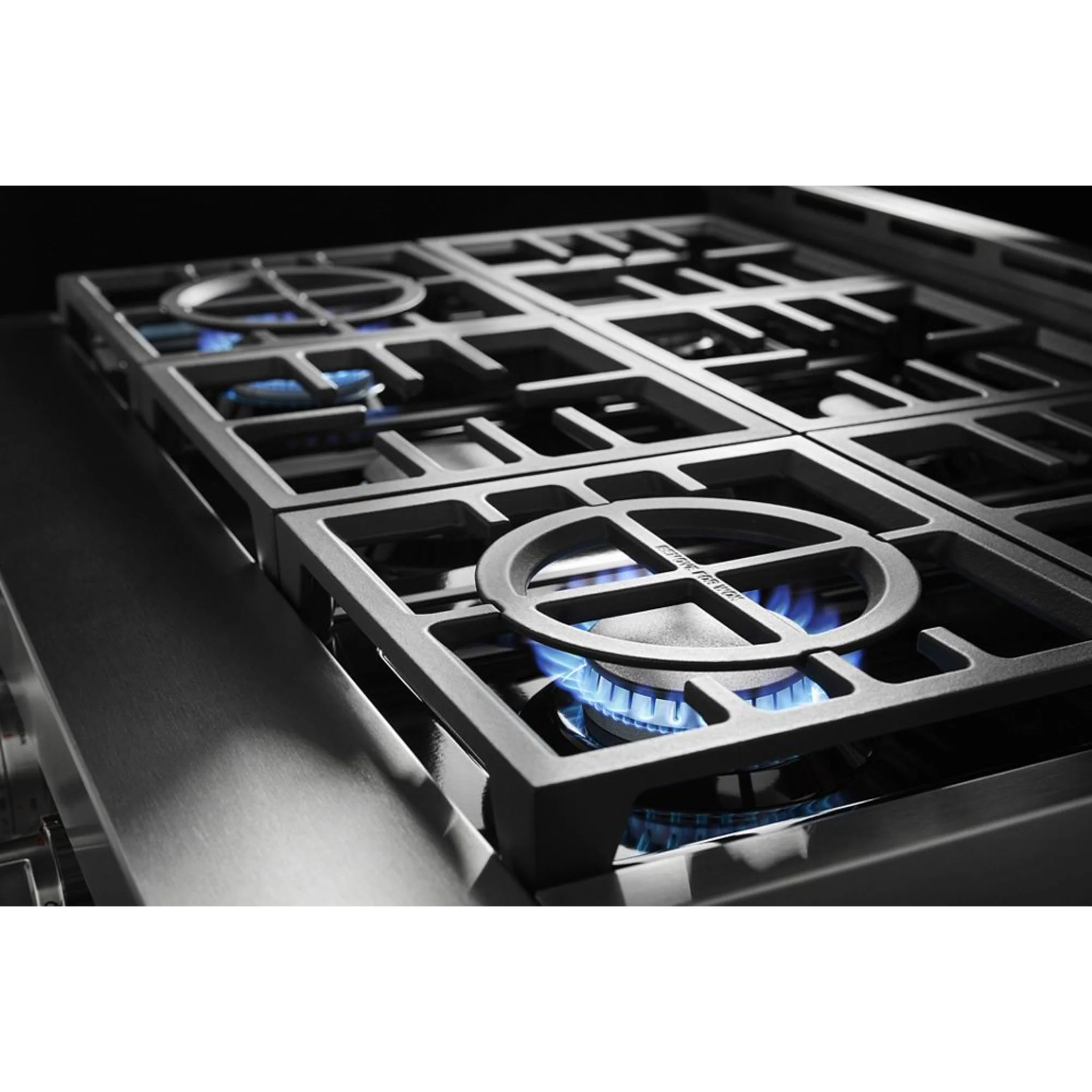 KitchenAid  30'' Smart Commercial-Style Gas Range with 4 Burners - Imperial Black (KFGC500JBK) - Image 39