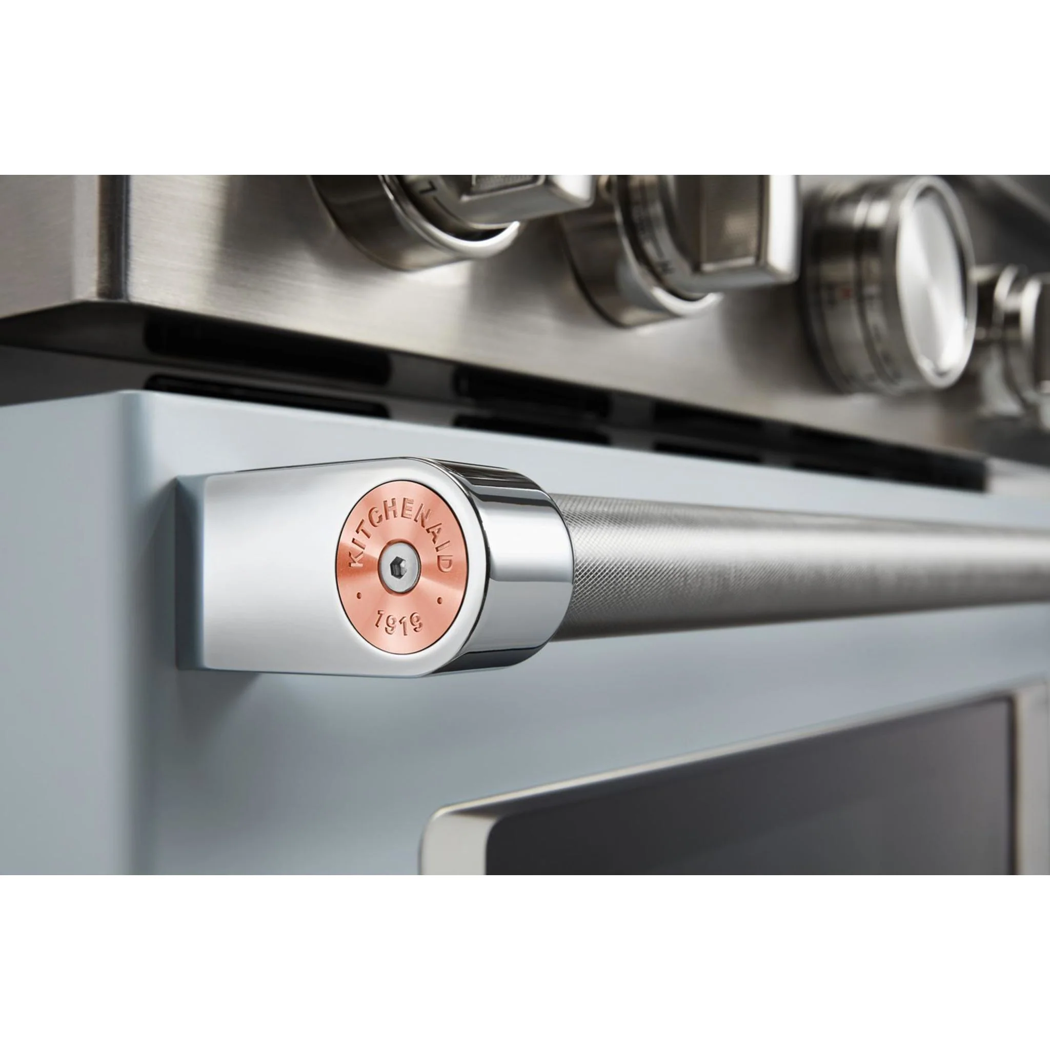 KitchenAid 30'' Smart Commercial-Style Gas Range with 4 Burners - Misty Blue (KFGC500JMB) - Image 7