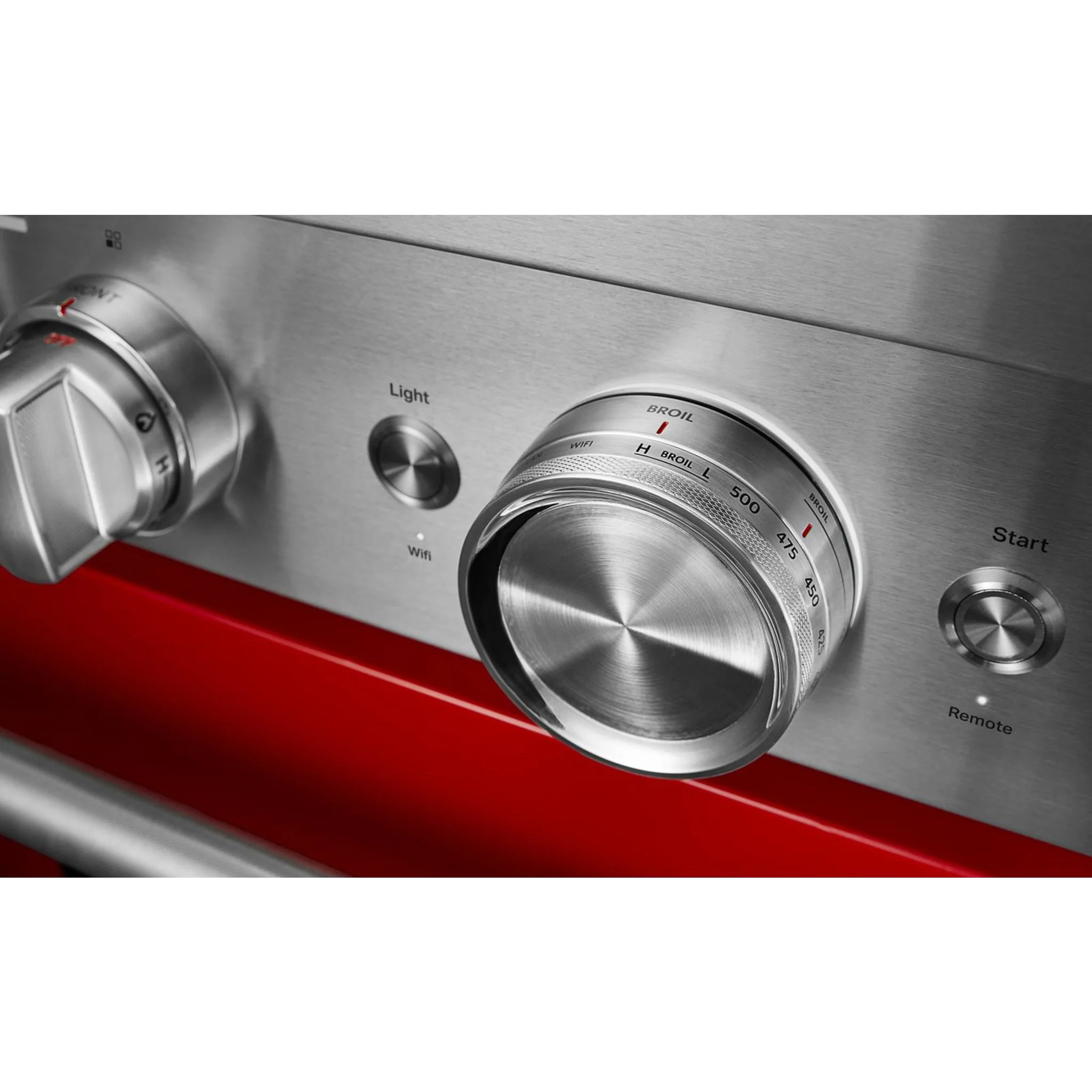 KitchenAid 30'' Smart Commercial-Style Gas Range with 4 Burners - Passion Red (KFGC500JPA) - Image 42