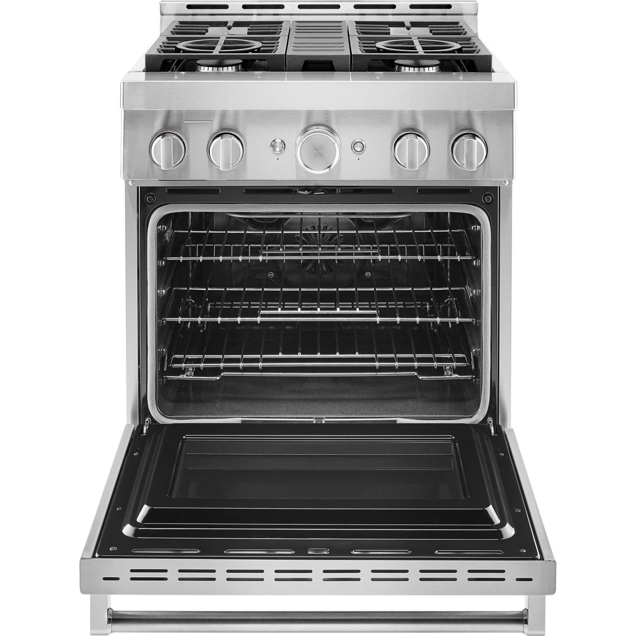 KitchenAid 30'' Smart Commercial-Style Gas Range with 4 Burners - Stainless Steel (KFGC500JSS) - Image 6