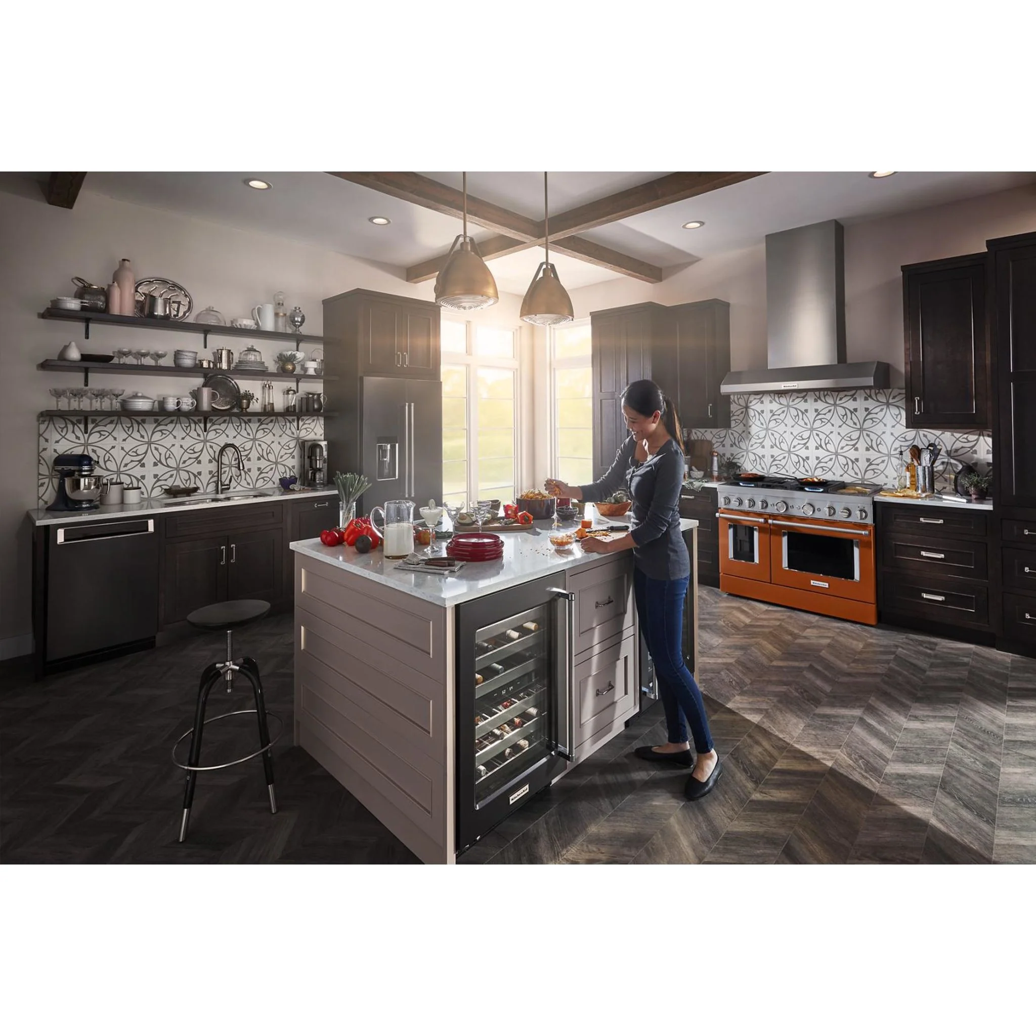 KitchenAid 44 dBA Dishwasher in PrintShield Finish with 360A° Max Jets Third Rack - Black Stainless (KDPM604KBS) - Image 13