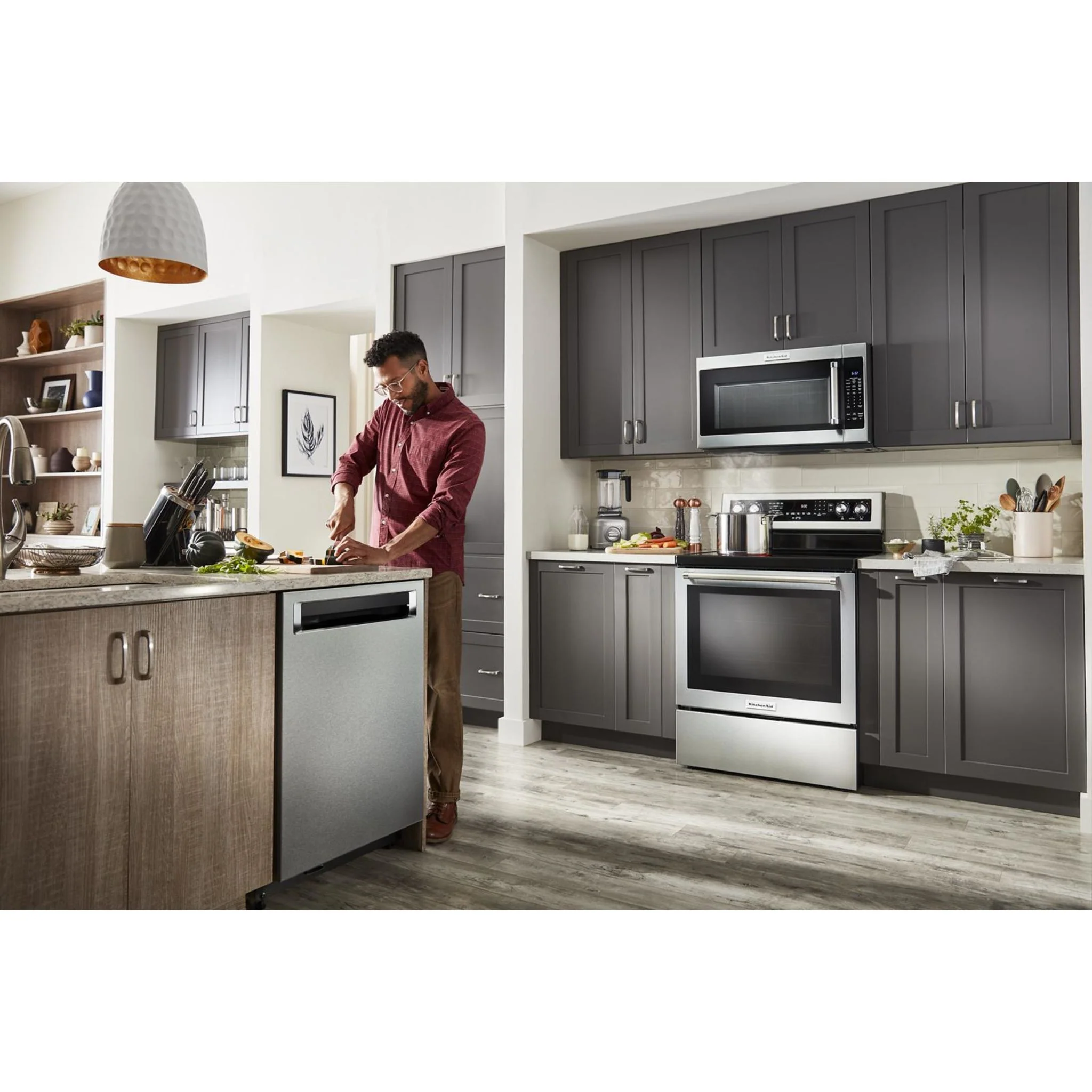 KitchenAid 44 dBA Dishwasher with 360A° Max Jets Third Rack and LED Interior Lighting - Stainless Steel (KDPM704KPS) - Image 15