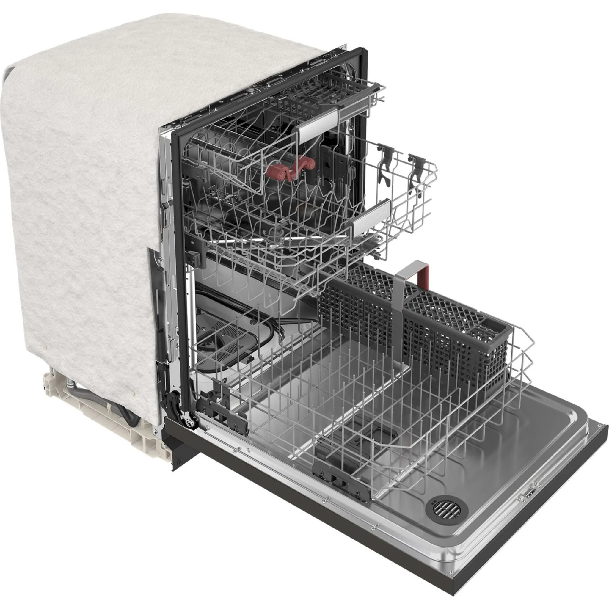 KitchenAid 44 dBA Dishwasher in PrintShield Finish with 360A° Max Jets Third Rack - Black Stainless (KDTM404KBS) - Image 20
