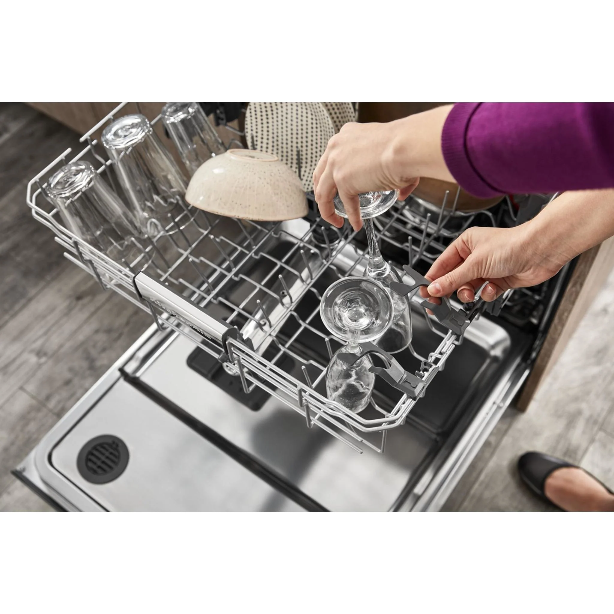 KitchenAid 44 dBA Dishwasher in PrintShield Finish with 360A° Max Jets Third Rack - Stainless Steel (KDTM404KPS) - Image 13