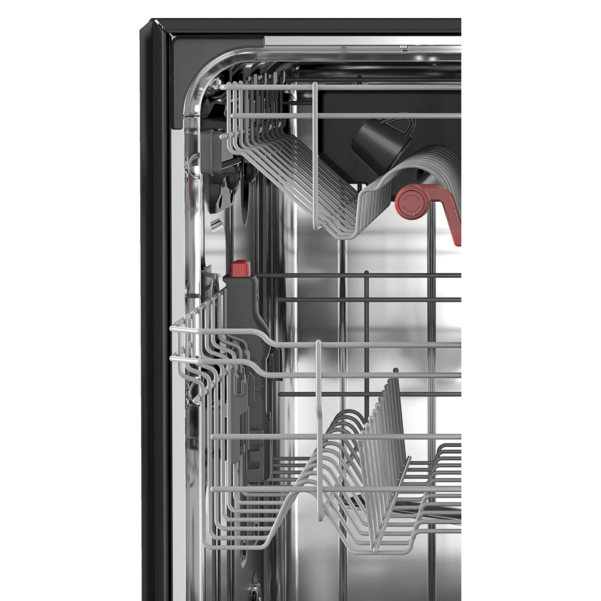 KitchenAid 44 dBA Dishwasher in PrintShield Finish with 360A° Max Jets Third Rack - Black Stainless (KDTM604KBS) - Image 12
