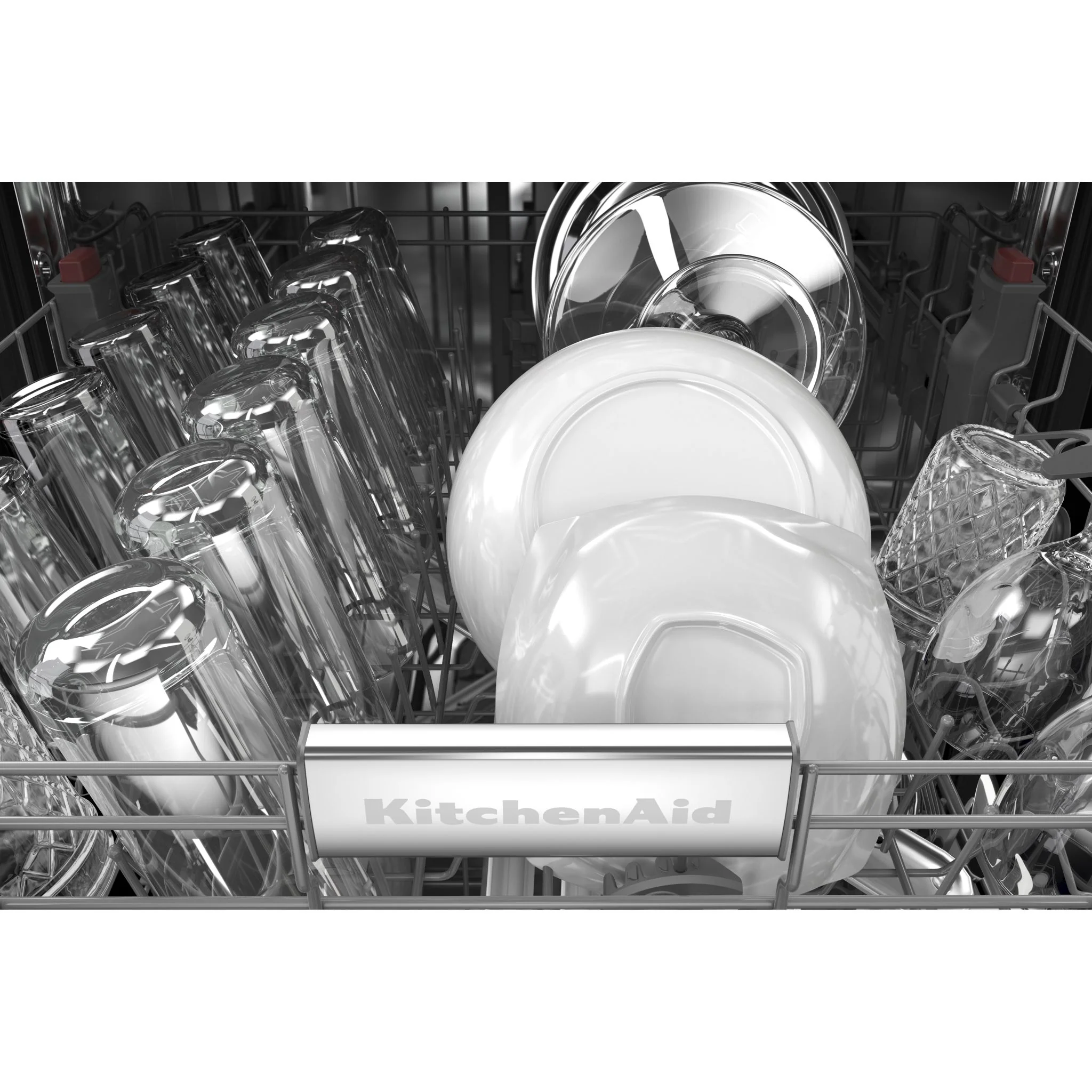 KitchenAid 44 dBA Dishwasher with 360A° Max Jets Third Rack and LED Interior Lighting - Black Stainless (KDTM804KBS) - Image 13