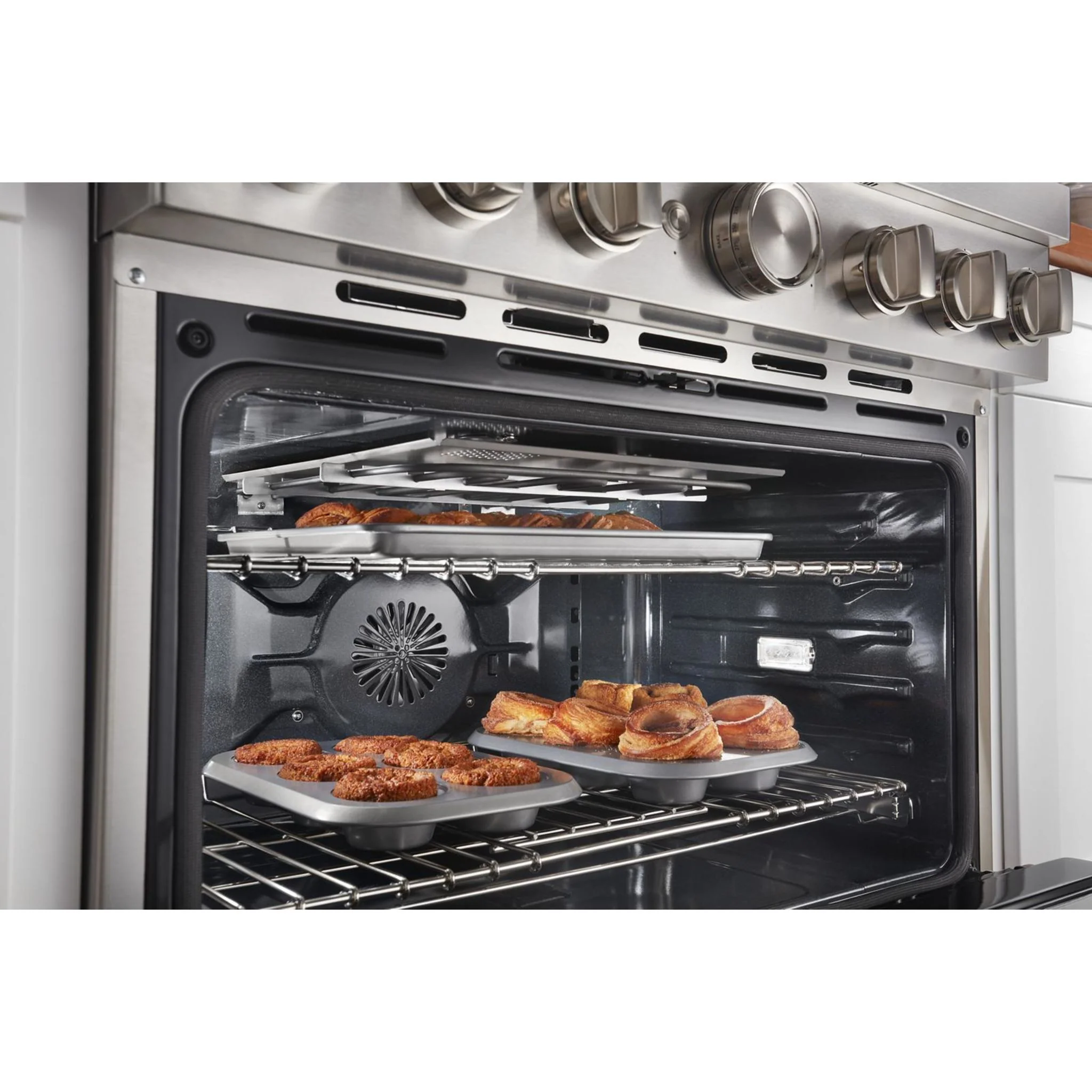 KitchenAid 36'' Smart Commercial-Style Dual Fuel Range with 6 Burners - Misty Blue (KFDC506JMB) - Image 46